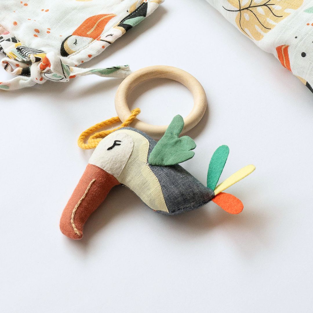 Wooden Teether Stuffed Toys