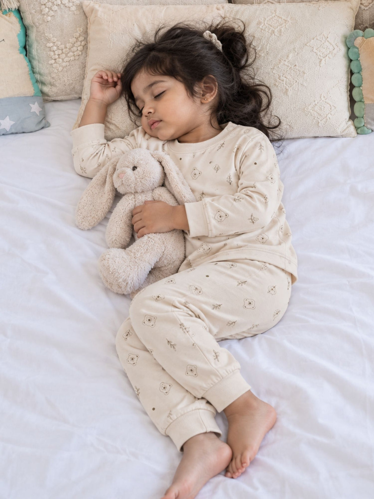 bamboo knit long sleeve top & bottom set | 3 pairs
