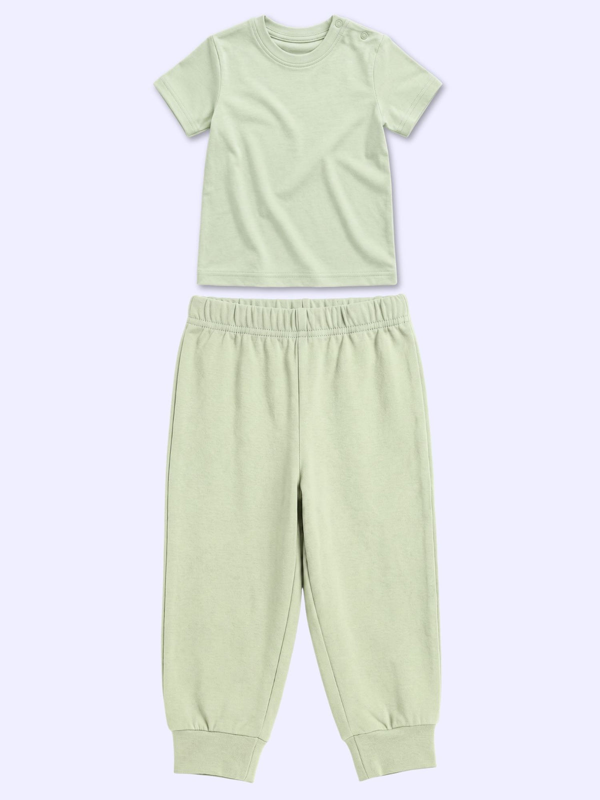 bamboo knit short sleeve top & bottom set | 3 pairs