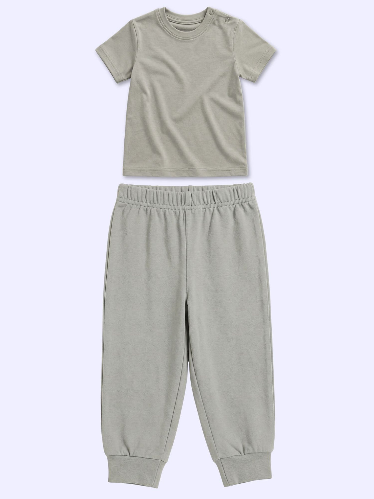 bamboo knit short sleeve top & bottom set | 3 pairs