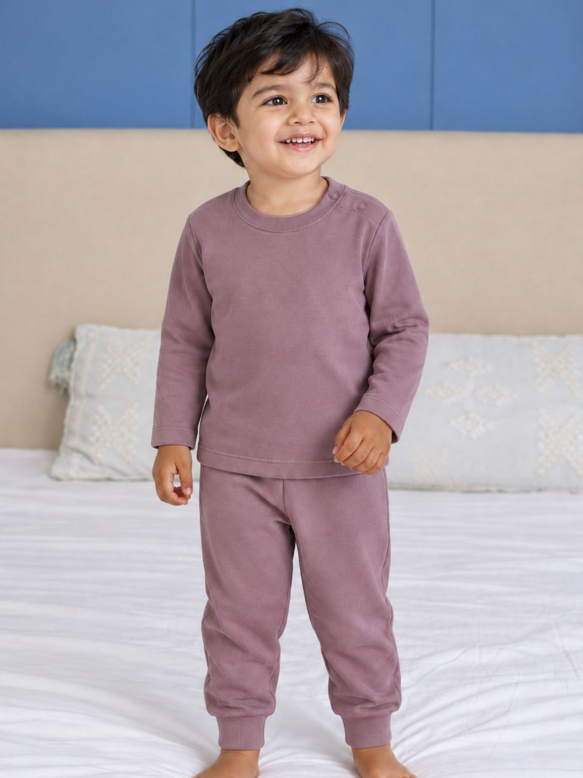 bamboo knit long sleeve top & bottom set | 3 pairs