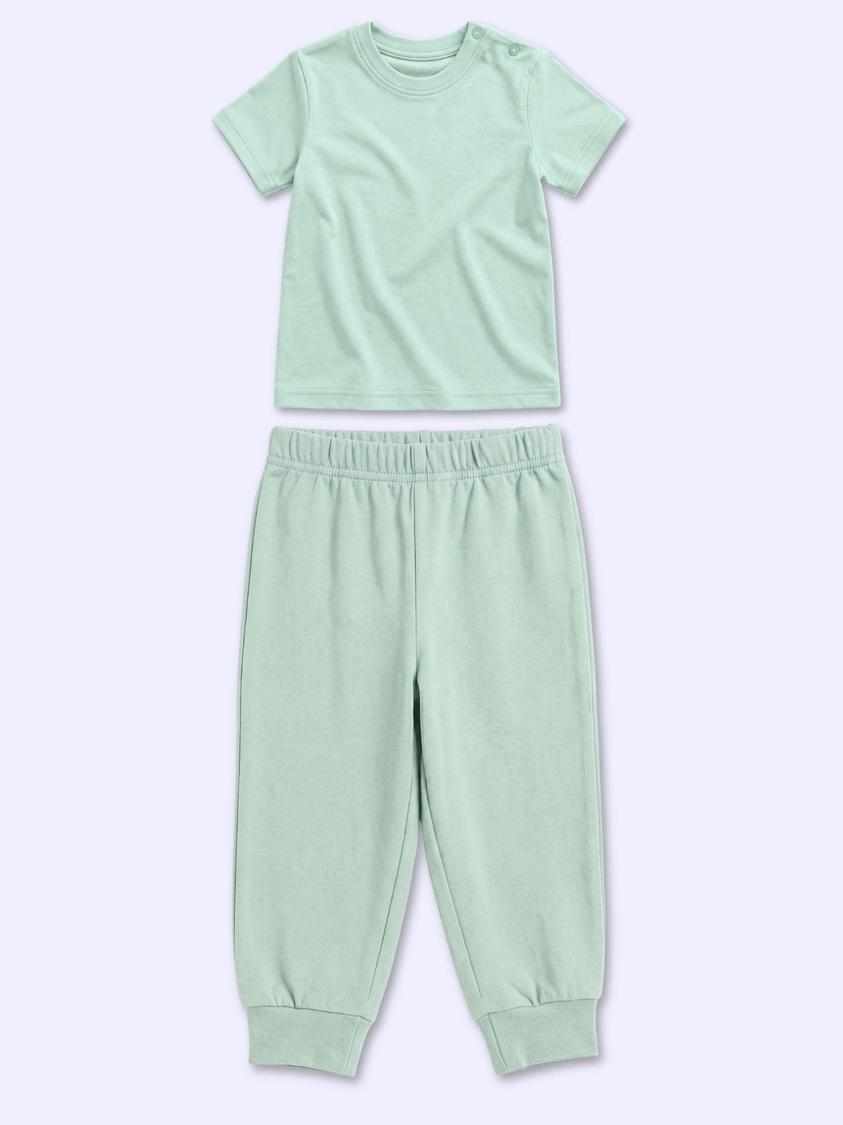 bamboo knit short sleeve top & bottom set | 3 pairs