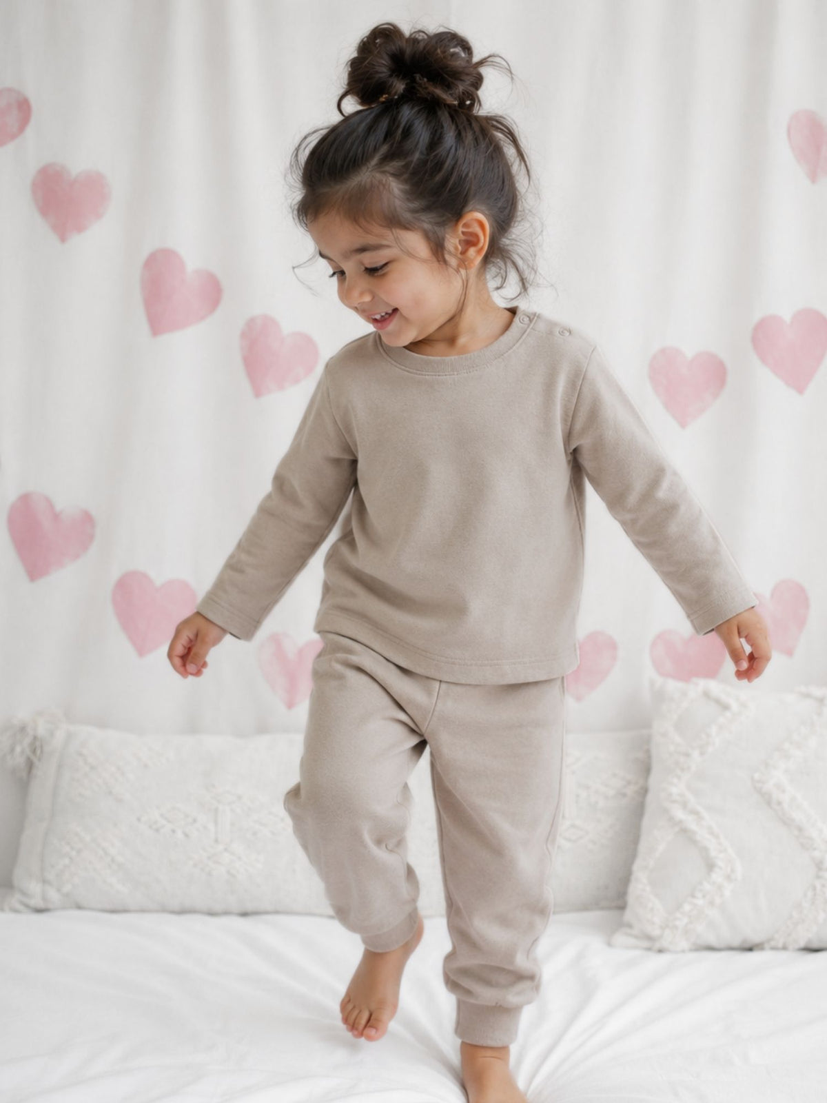 bamboo knit long sleeve top & bottom set | 3 pairs