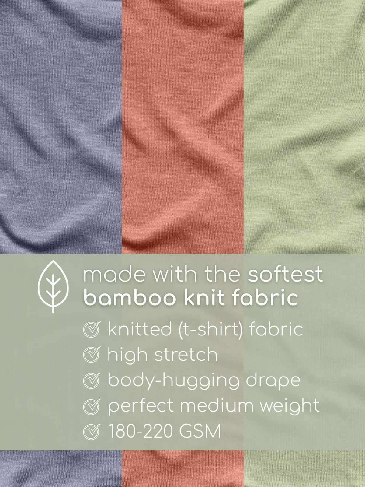 bamboo knit long sleeve top & bottom set | 3 pairs