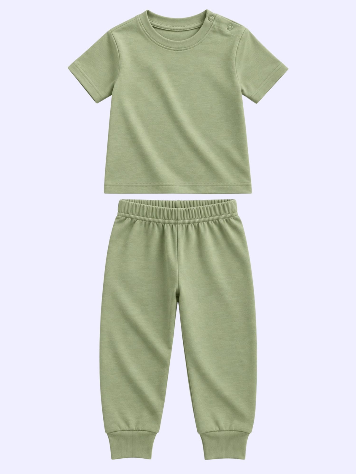 bamboo knit short sleeve top & bottom set | 3 pairs