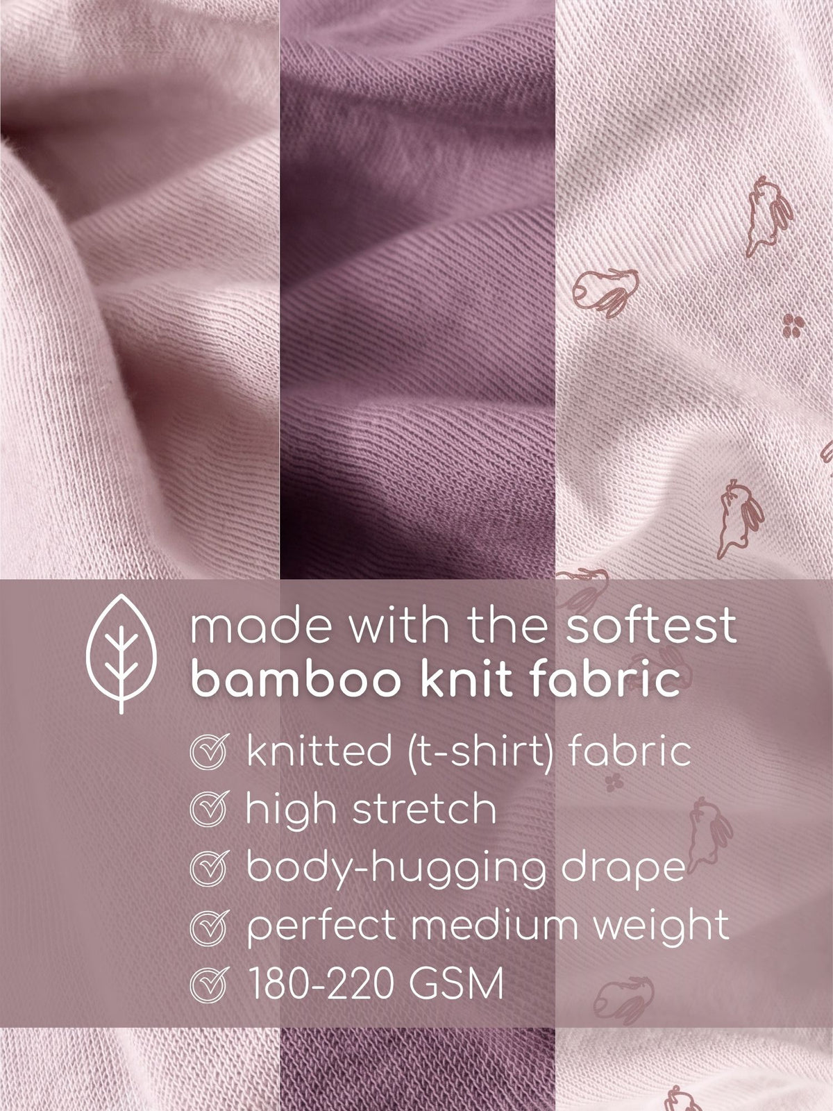 bamboo knit short sleeve top & bottom set | 3 pairs