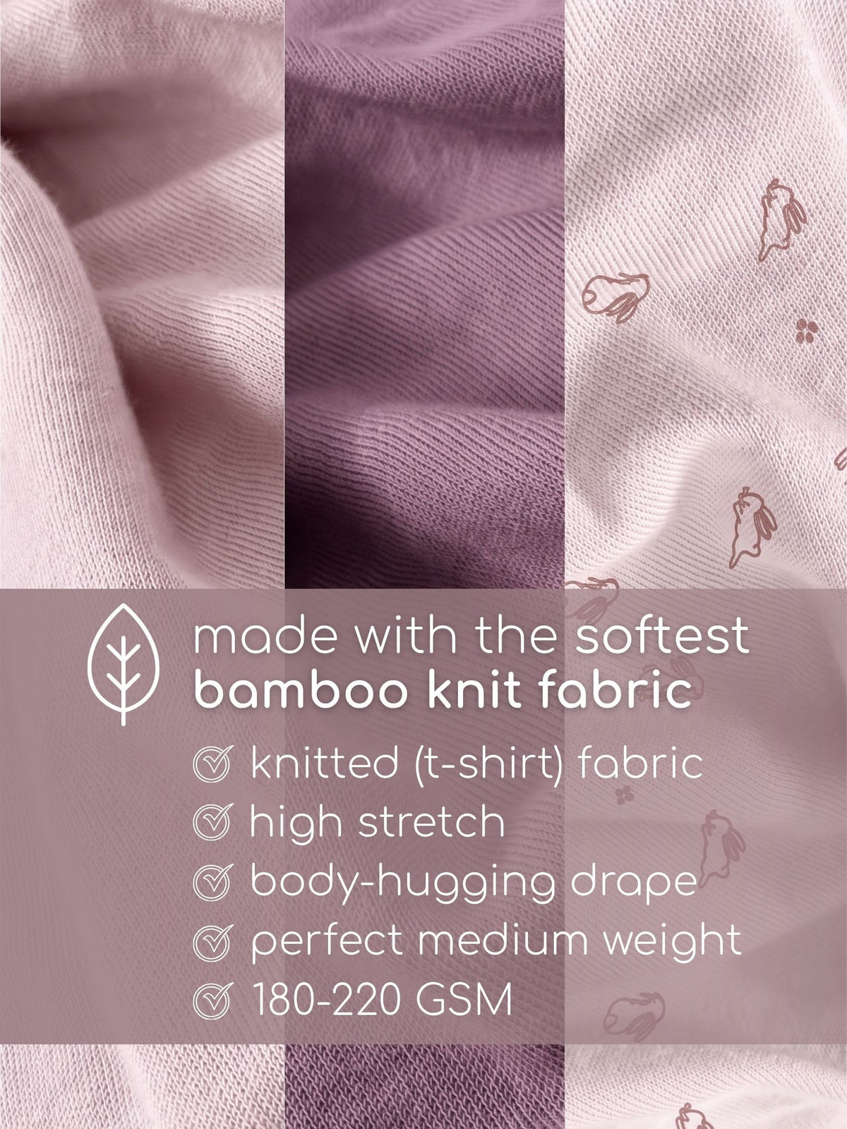 bamboo knit long sleeve top & bottom set | 3 pairs