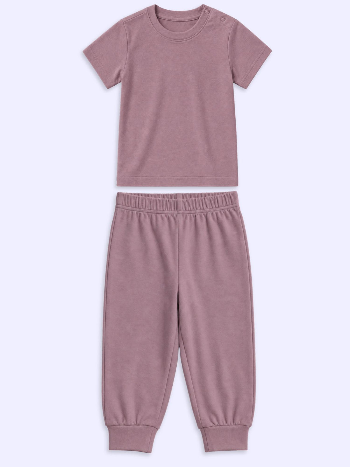 bamboo knit short sleeve top & bottom set | 3 pairs