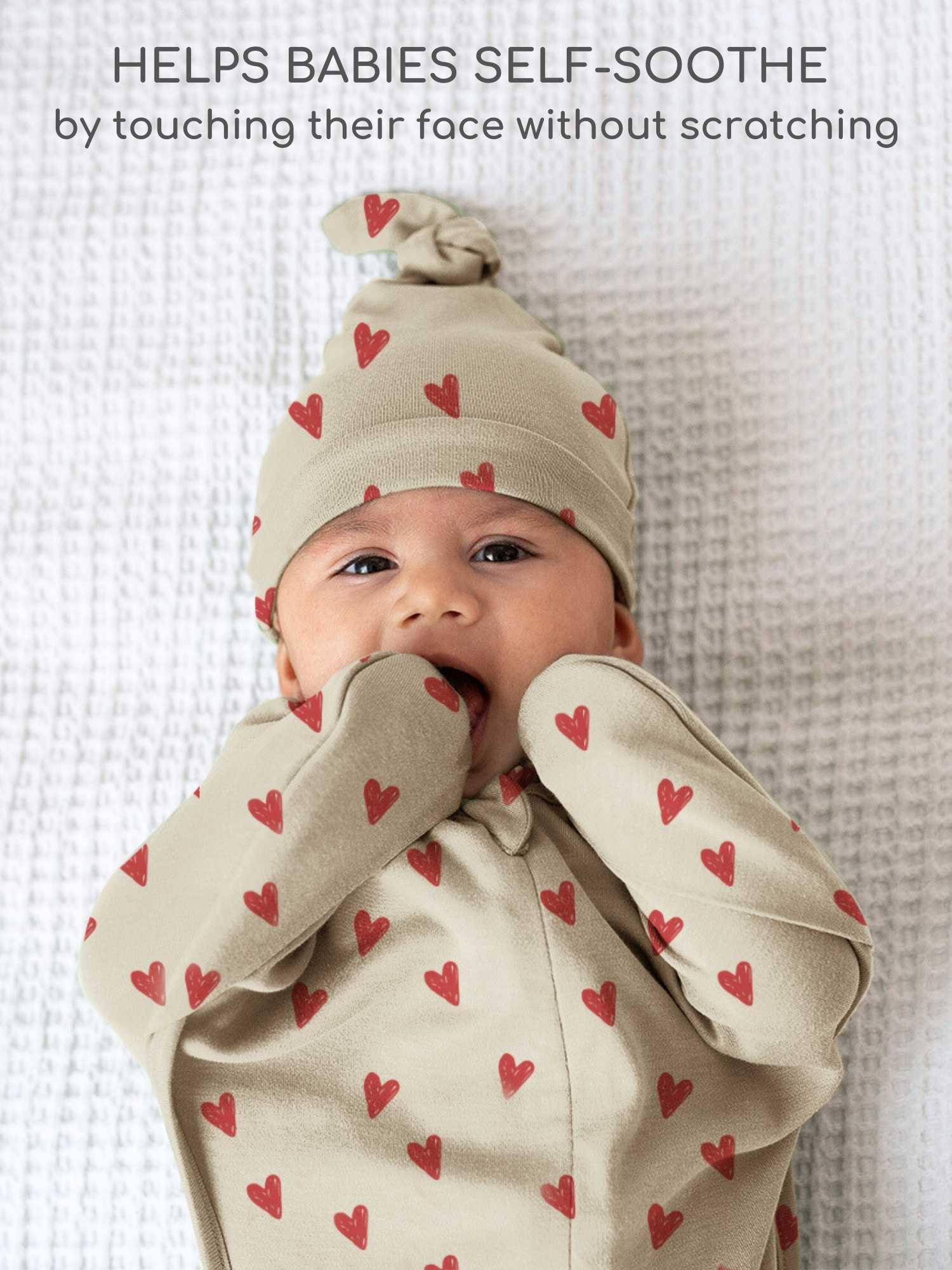 bamboo hands up swaddle pod for baby - prints