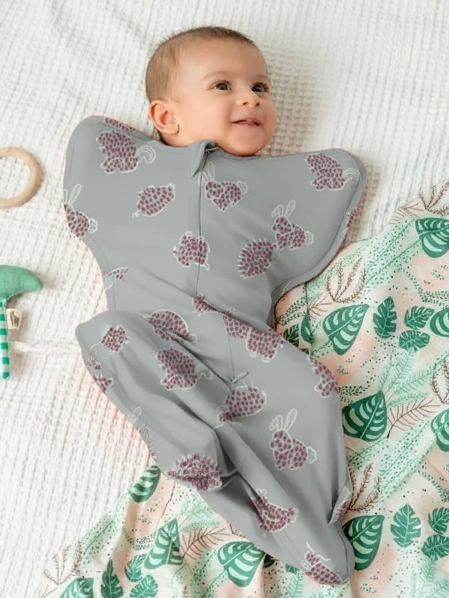 bamboo hands up swaddle pod for baby