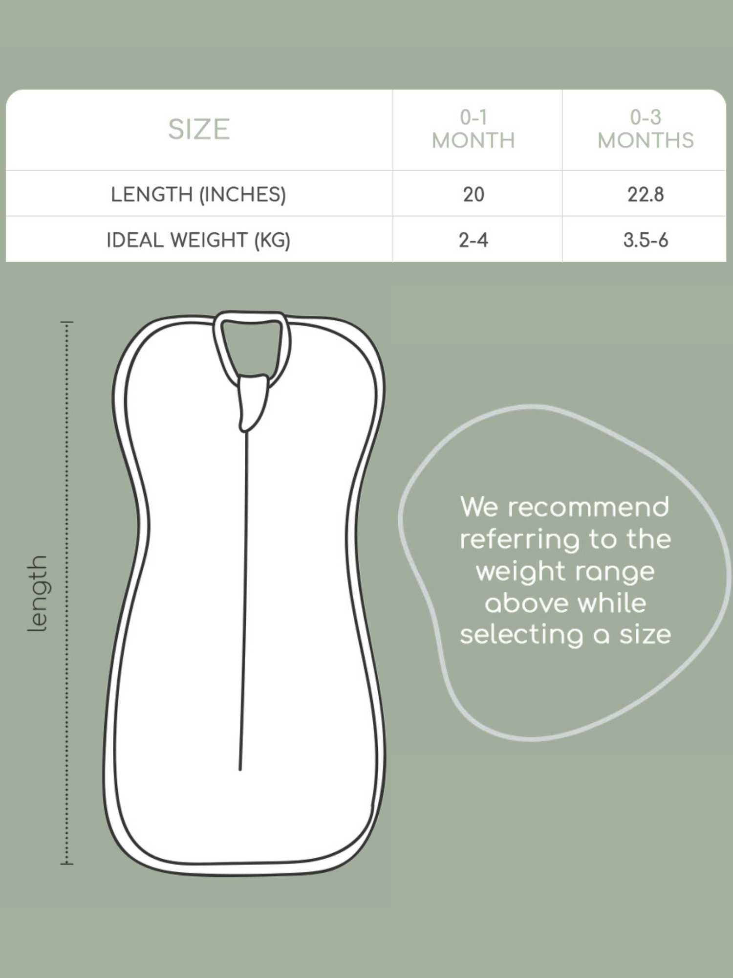 bamboo hands up swaddle pod for baby