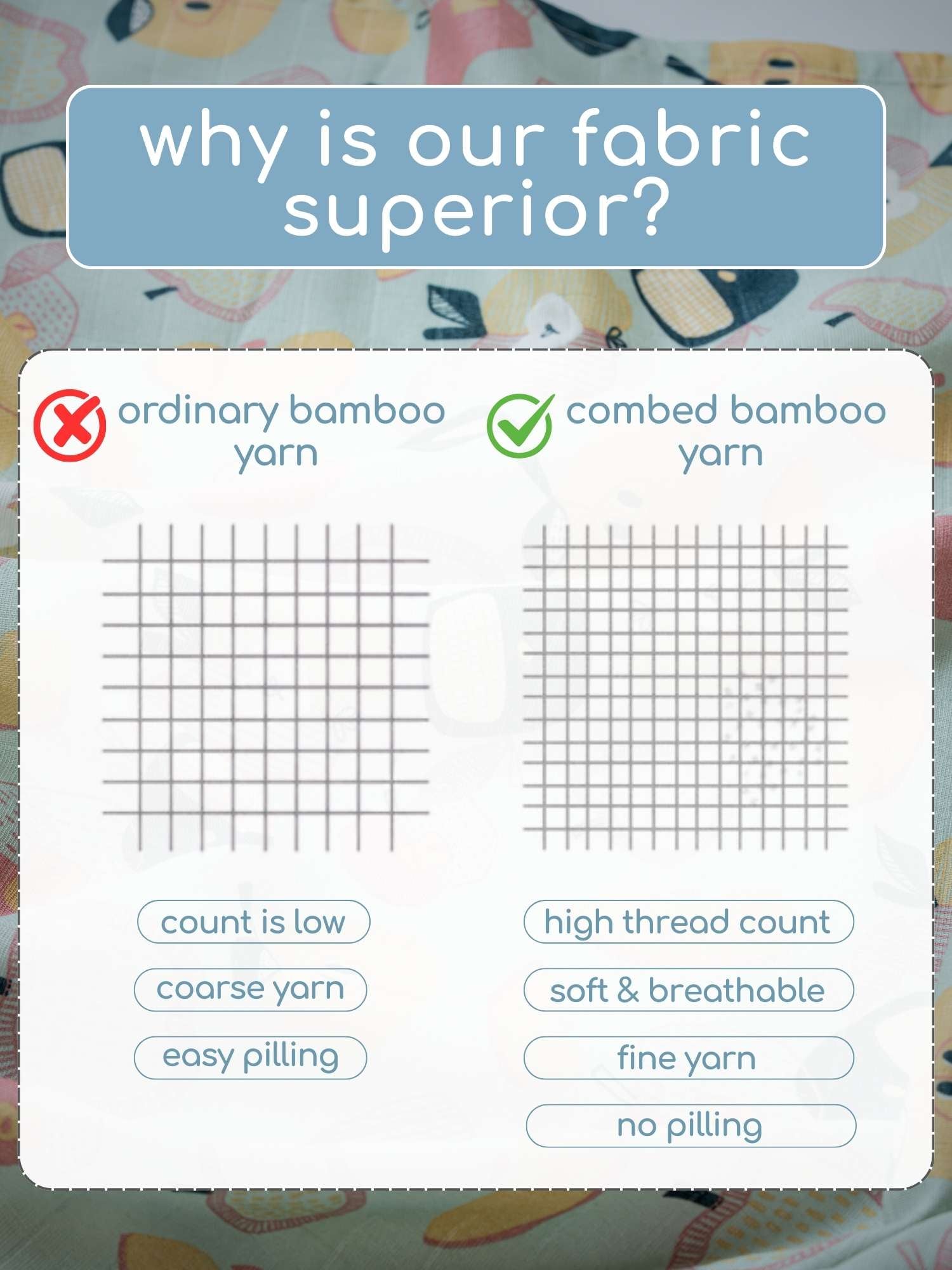 Bamboo Muslin Double Sided Baby Blanket