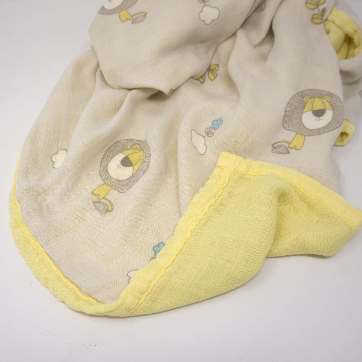bamboo muslin double sided baby blanket