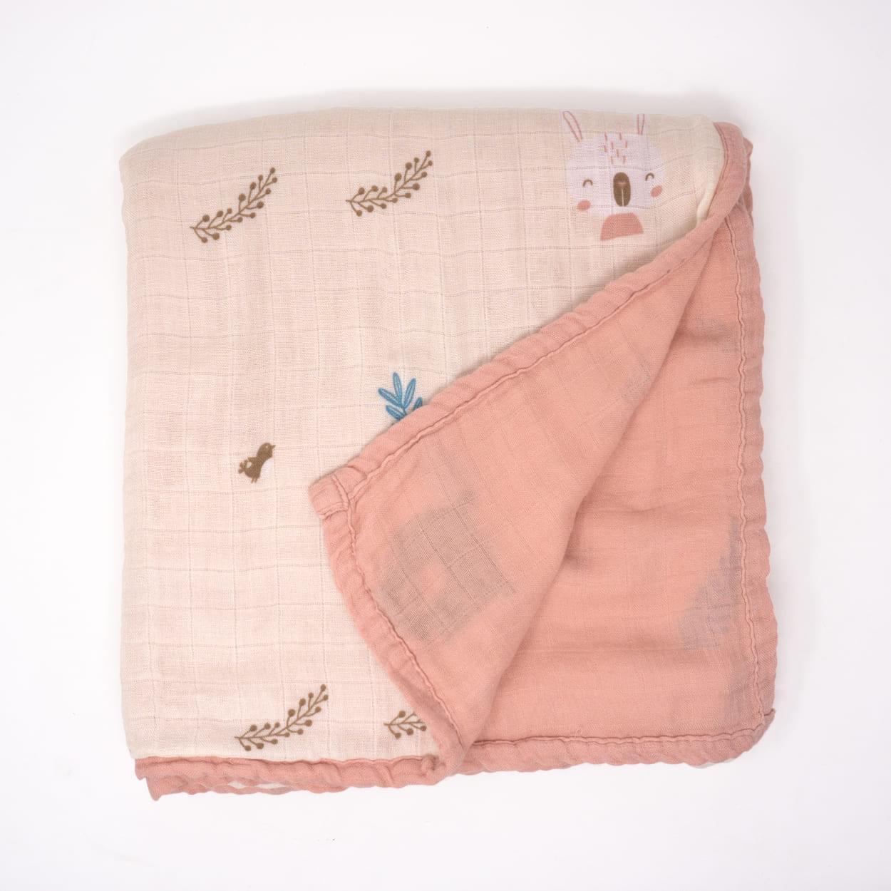 bamboo muslin double sided kids blanket