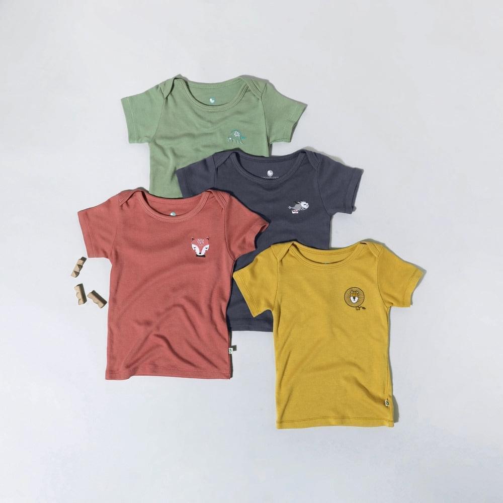 bamboo sleeveless t-shirt set of 4