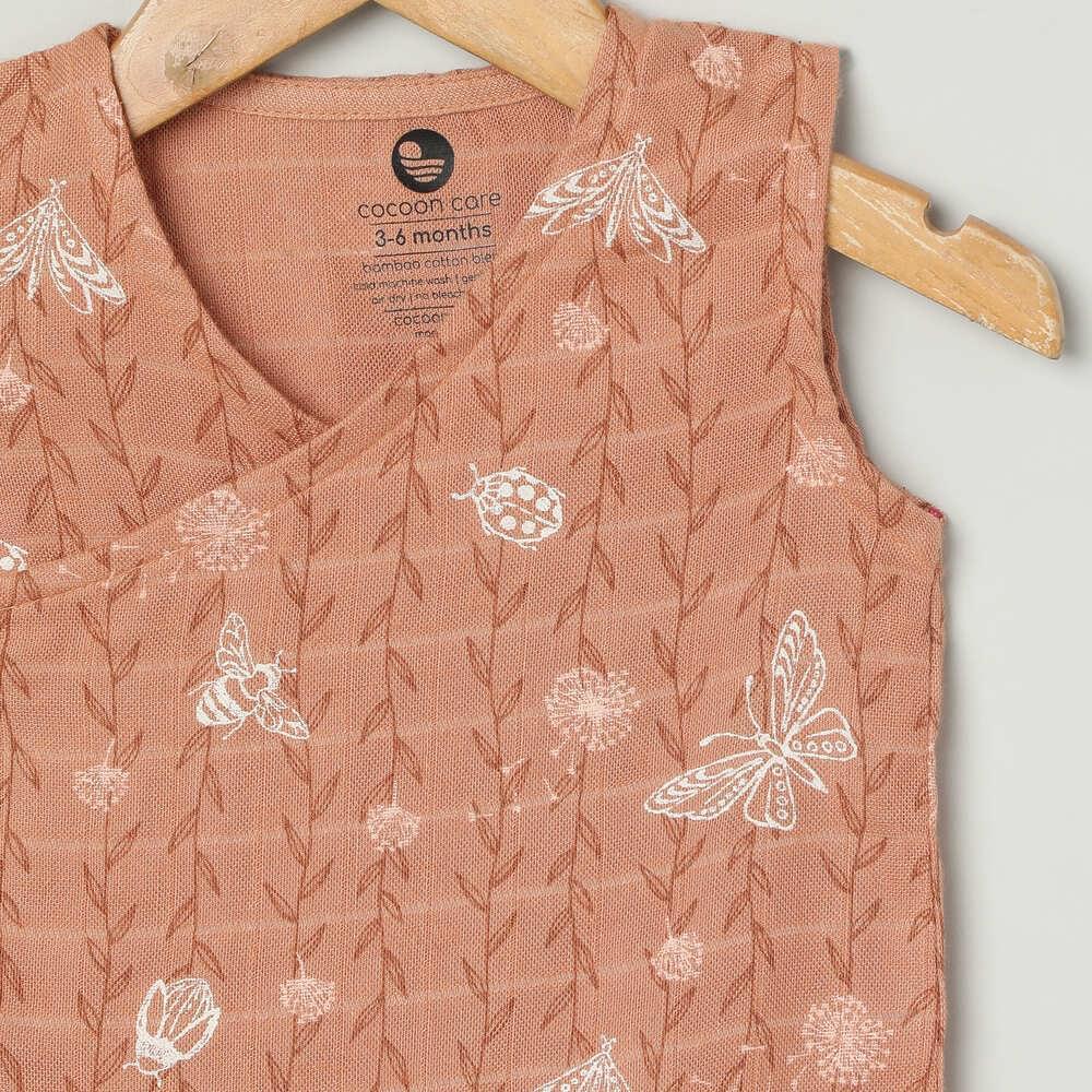 bamboo muslin kimono vest