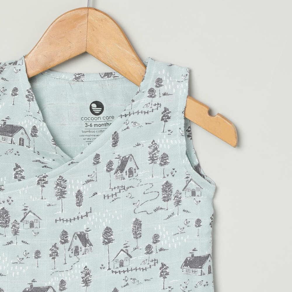 bamboo muslin kimono vest