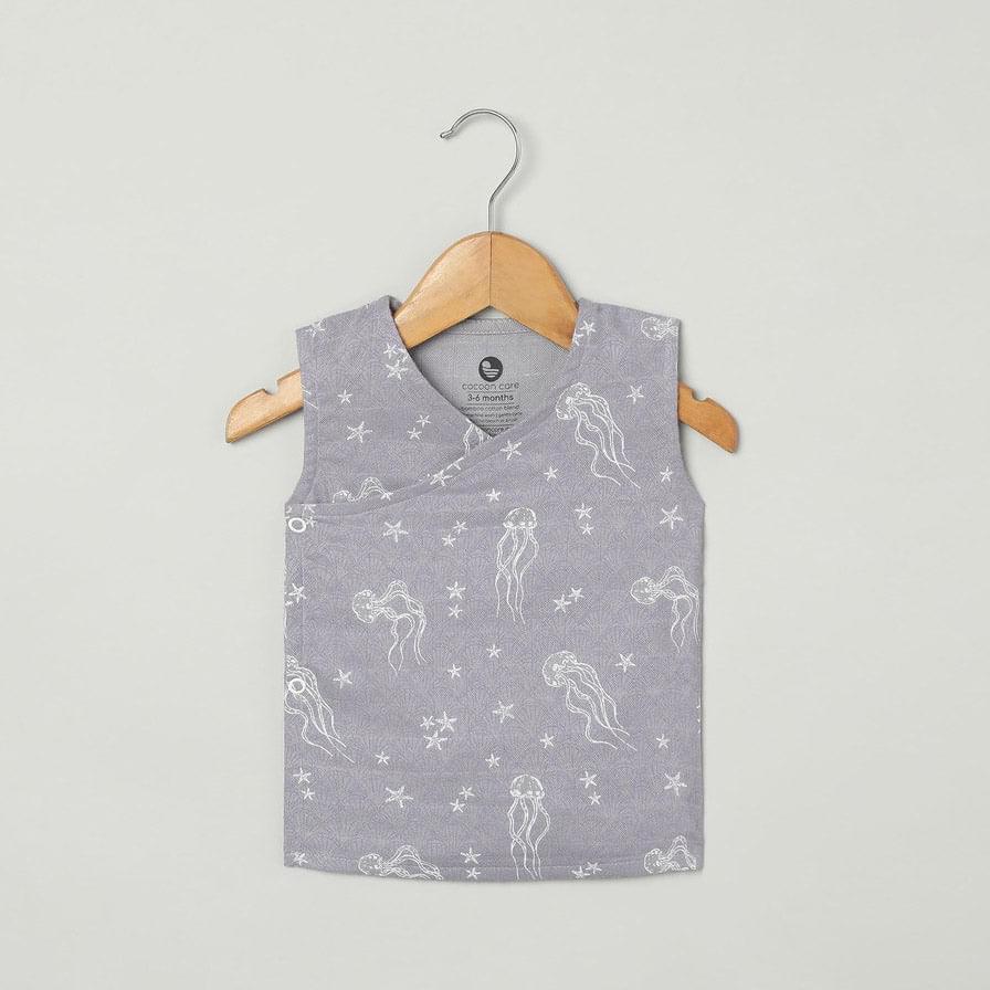 bamboo muslin kimono vest