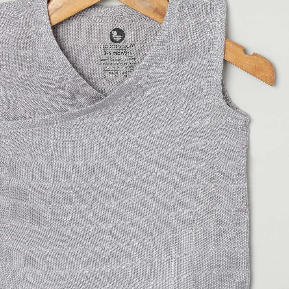 bamboo muslin kimono vest