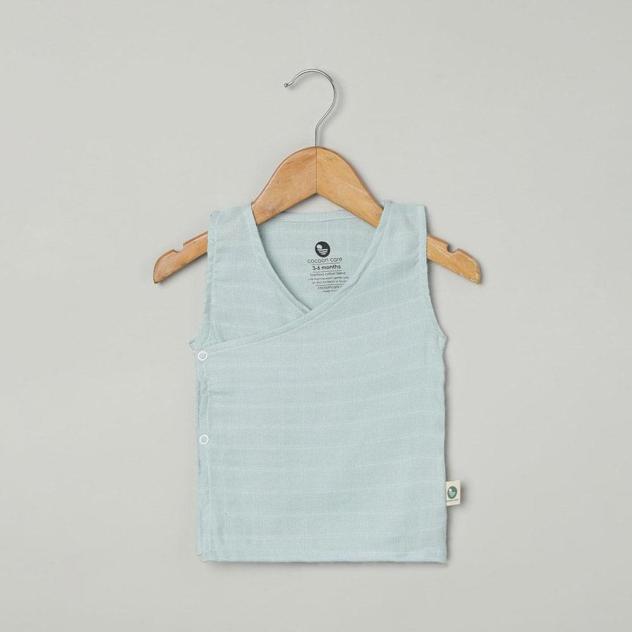 bamboo muslin kimono vest