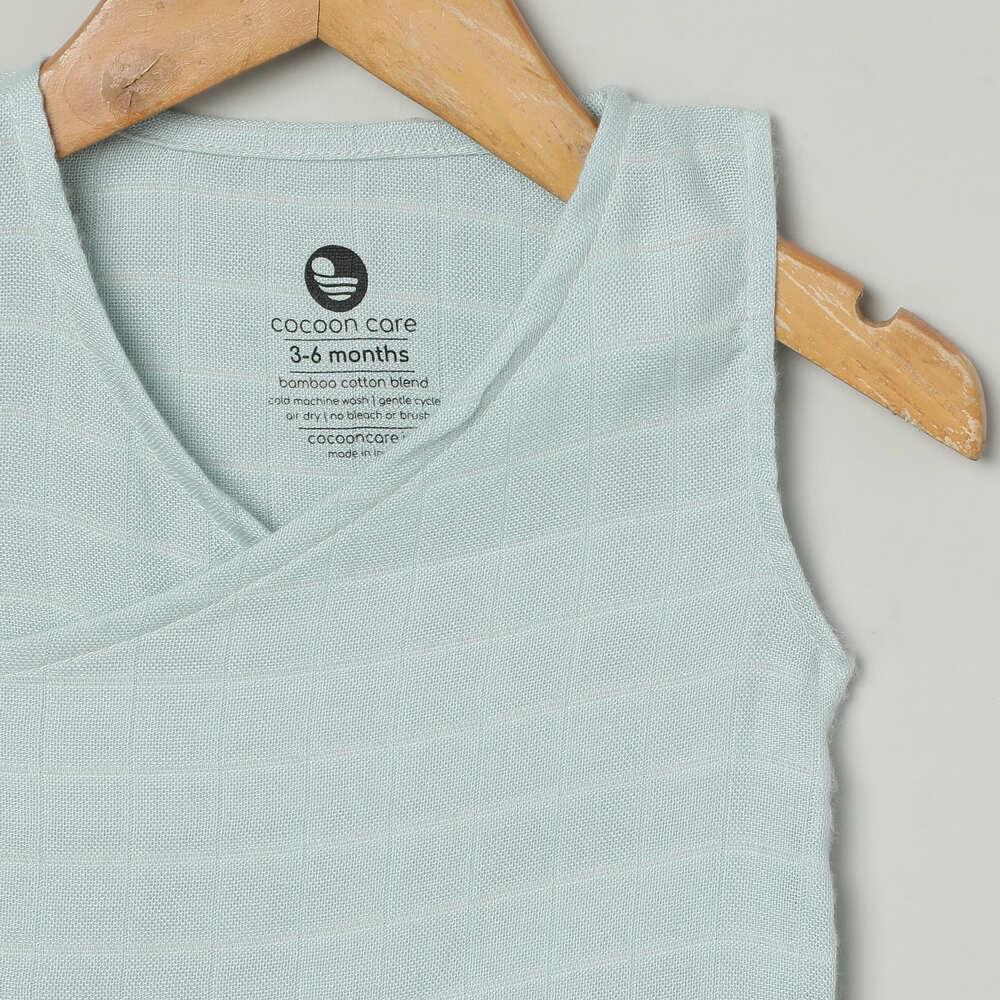 bamboo muslin kimono vest