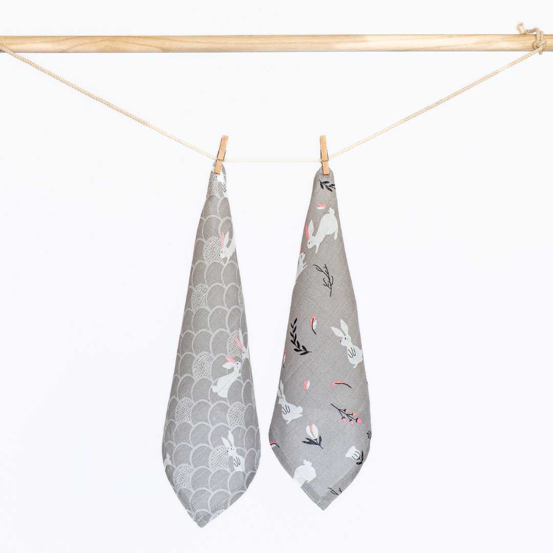 bamboo muslin wash cloth pack of 2