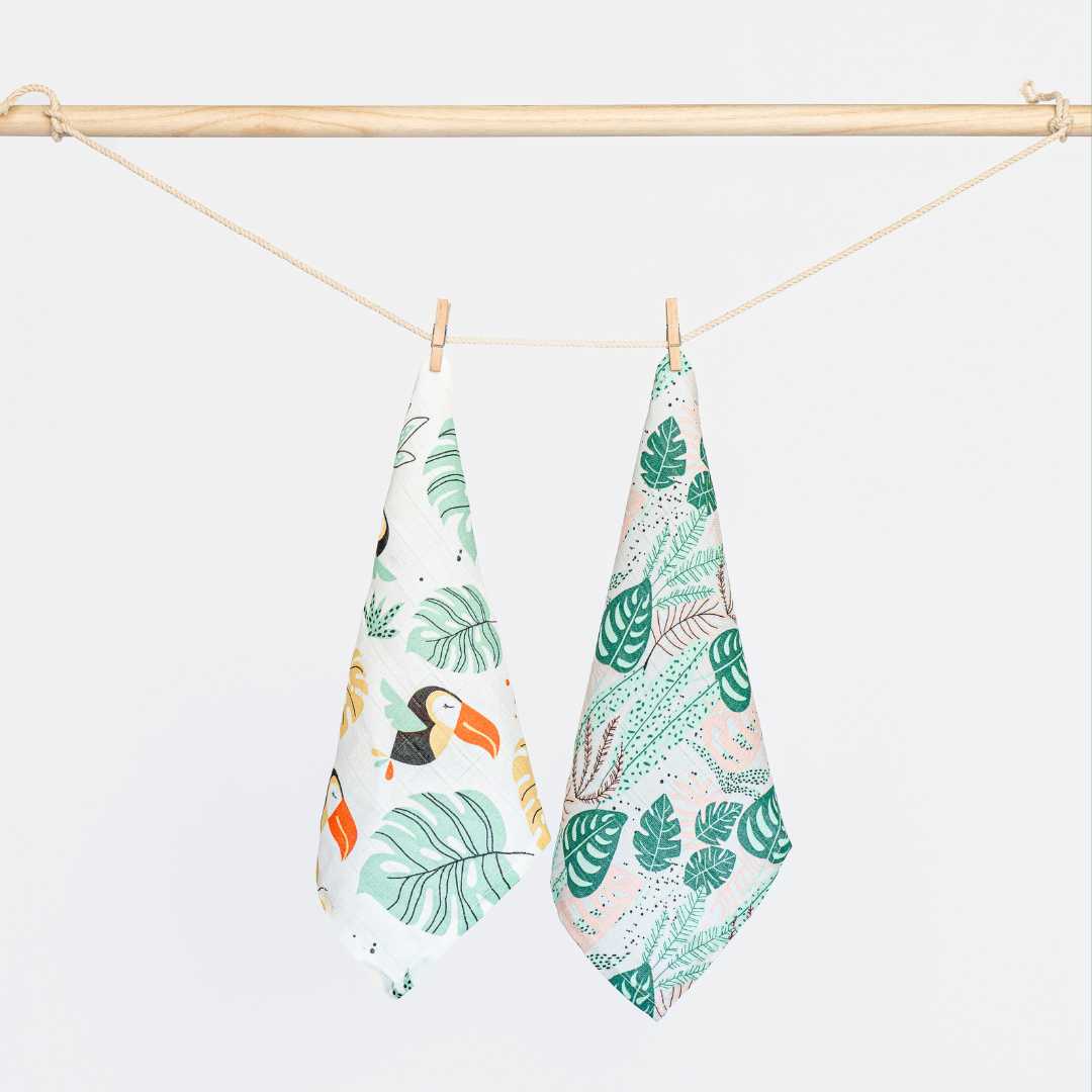 bamboo muslin wash cloth pack of 2