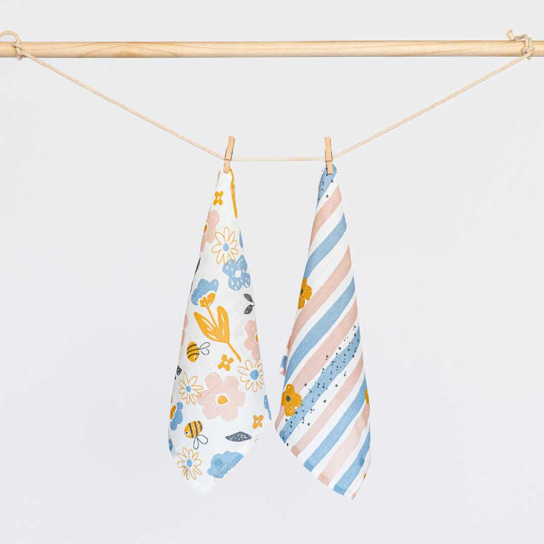 bamboo muslin wash cloth pack of 2