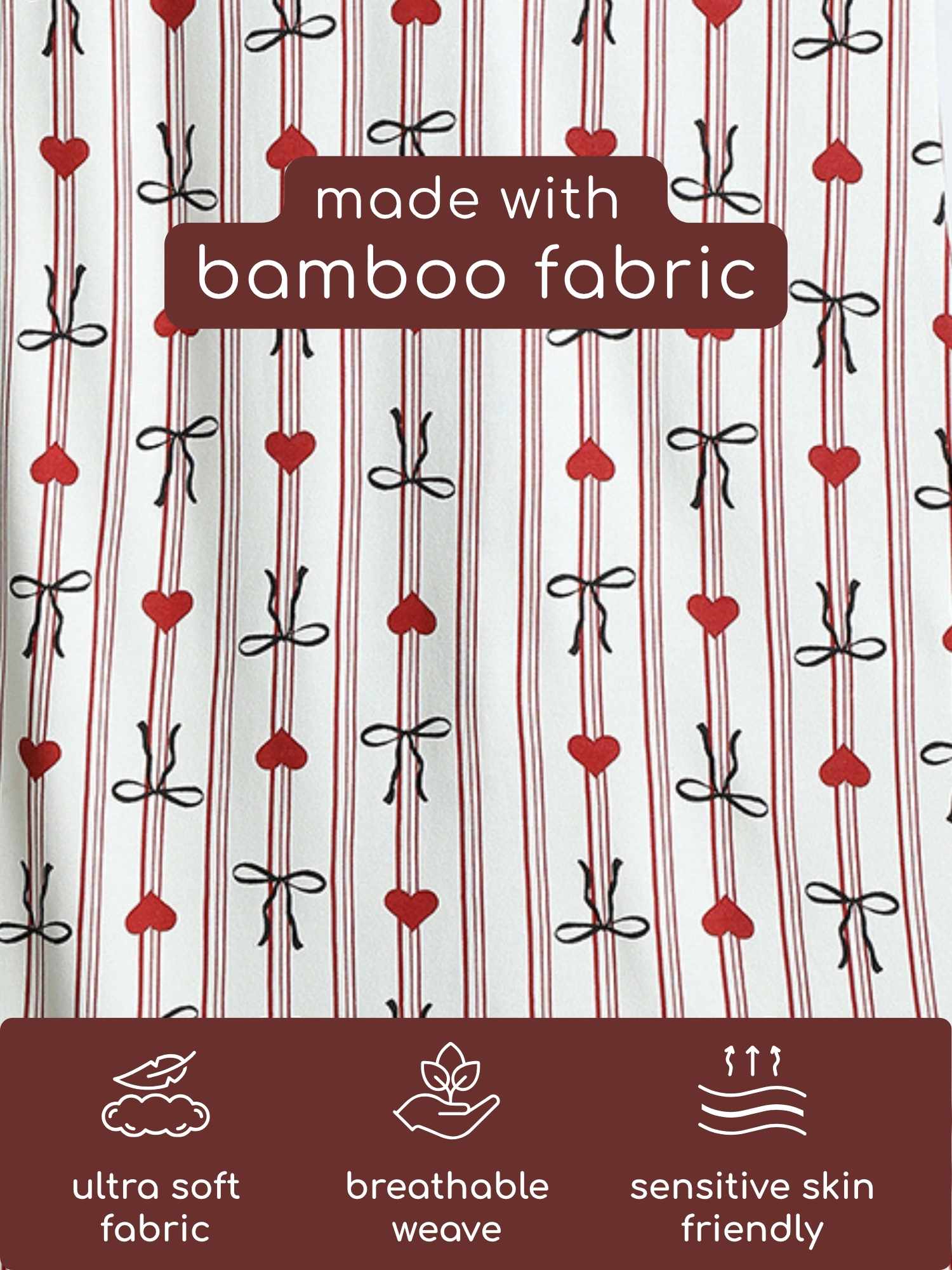 bamboo sleeping bag with foot opening - christmas collection
