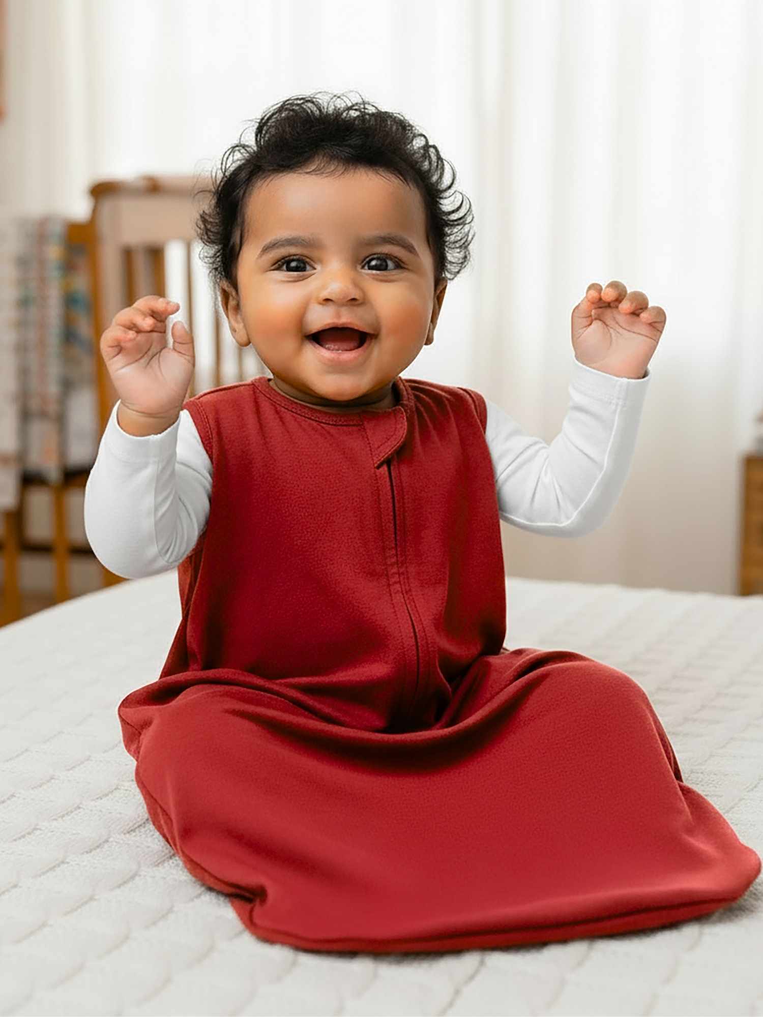 bamboo sleeping bag with foot opening - christmas collection