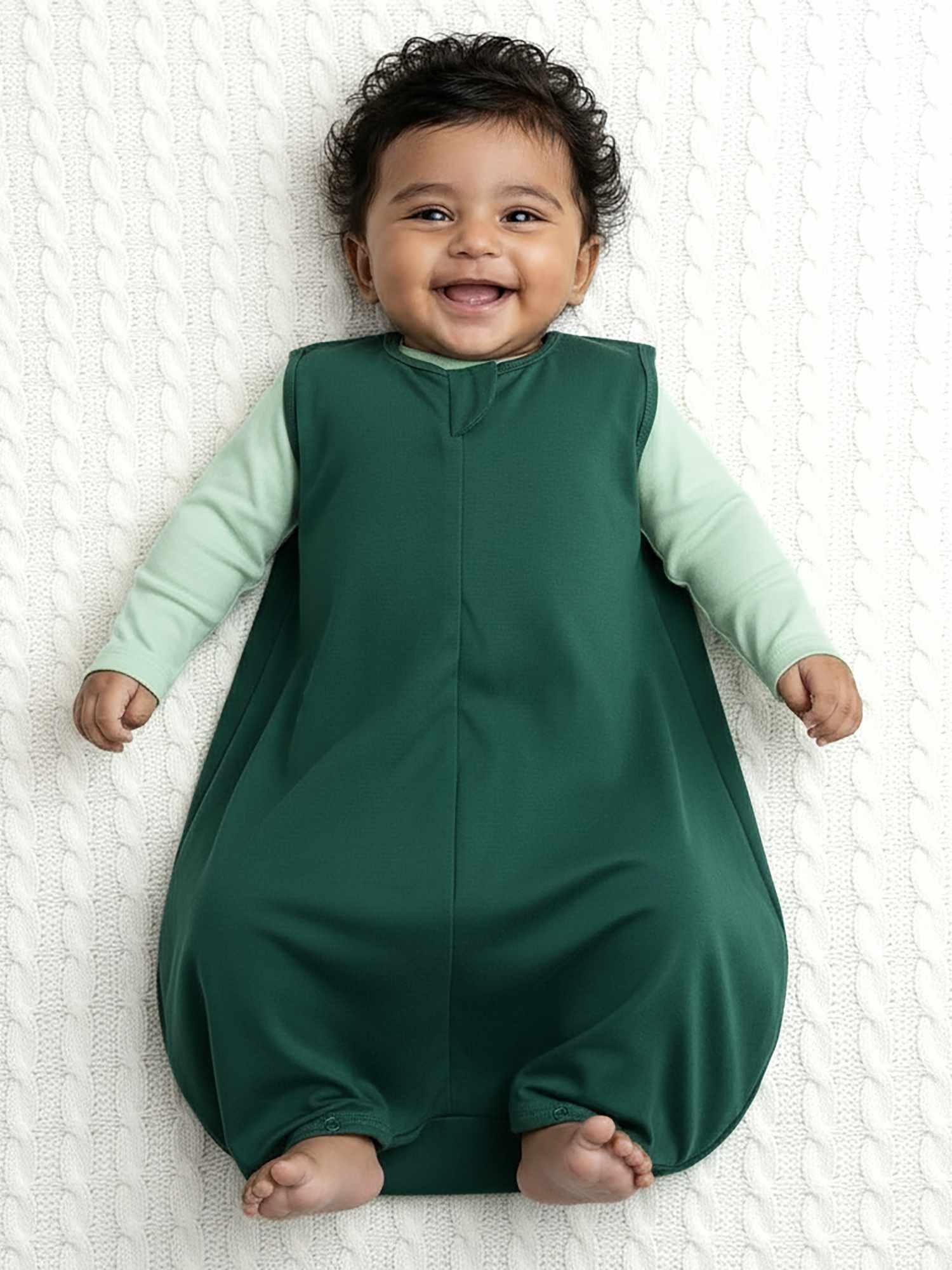 bamboo sleeping bag with foot opening - christmas collection