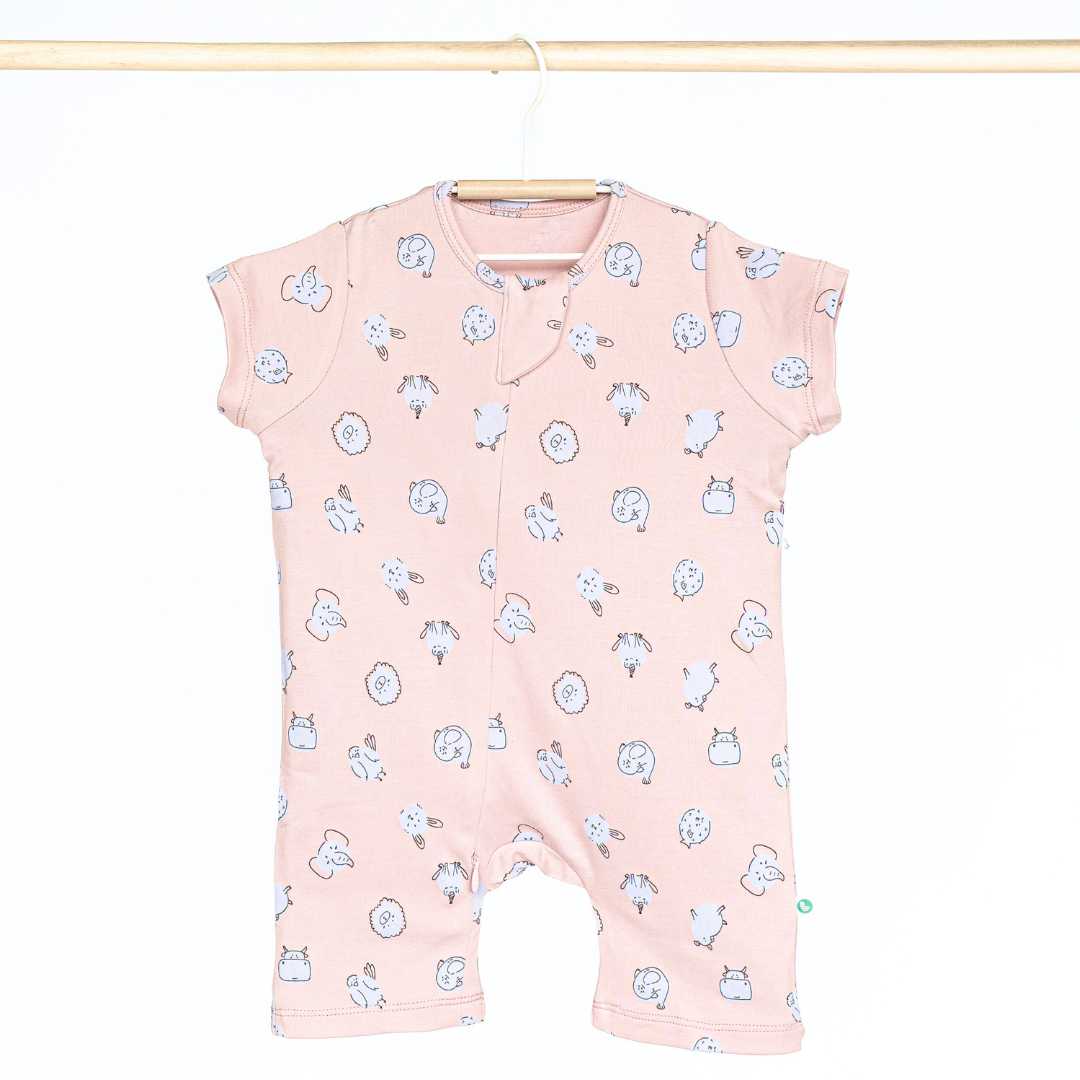 baby_romper_onsie_jumpsuit_soft__bamboo_cotton_pink wild polka