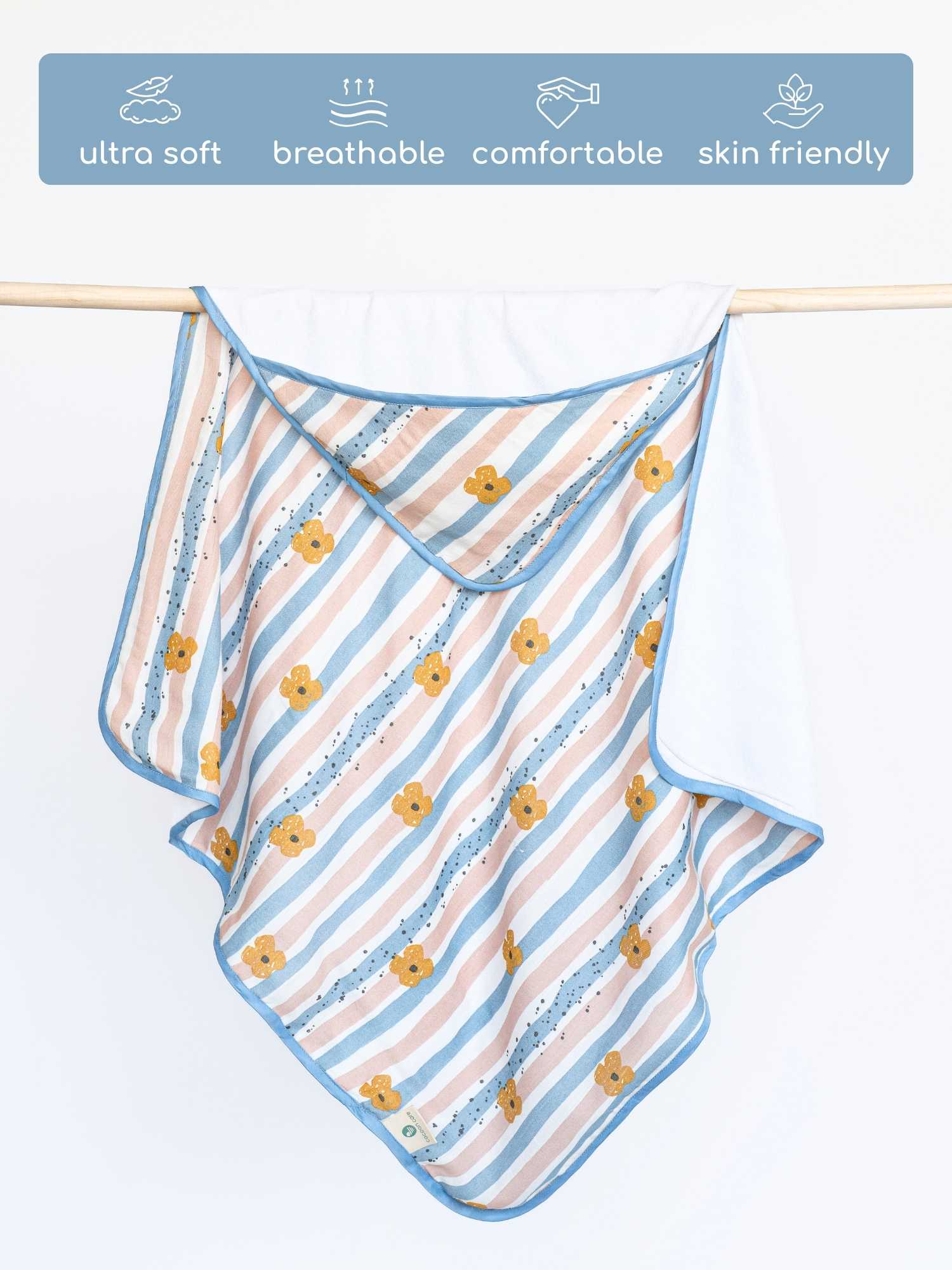 bamboo blanket & hooded towel set