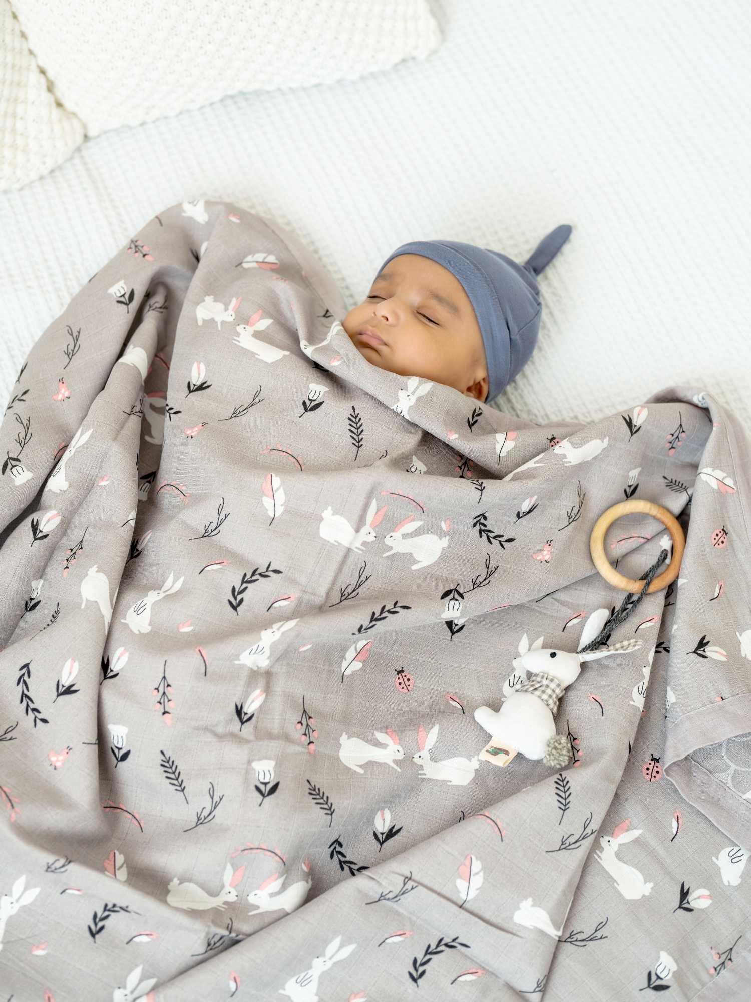 bamboo blanket & hooded towel set