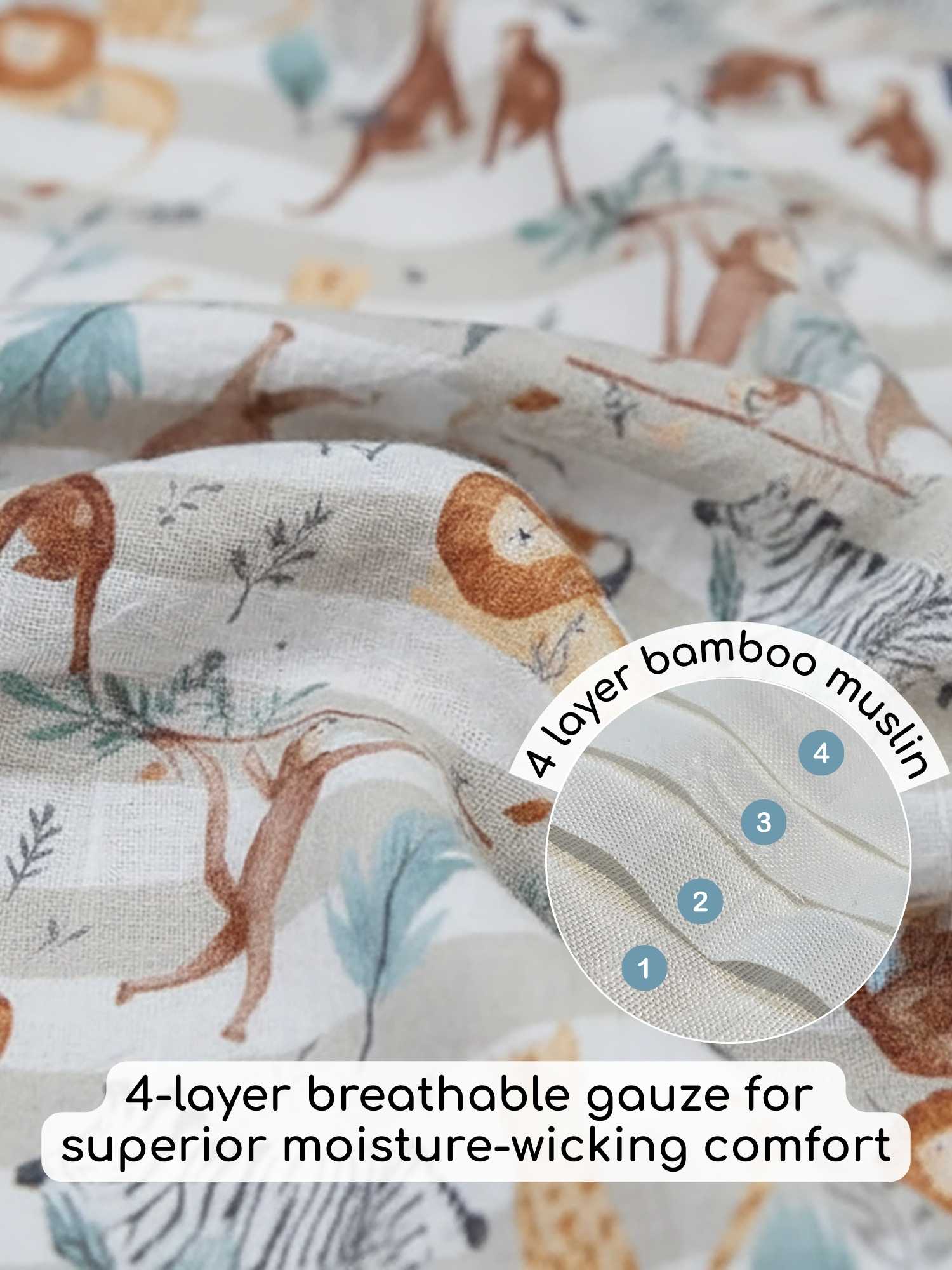 bamboo blanket & swaddle set