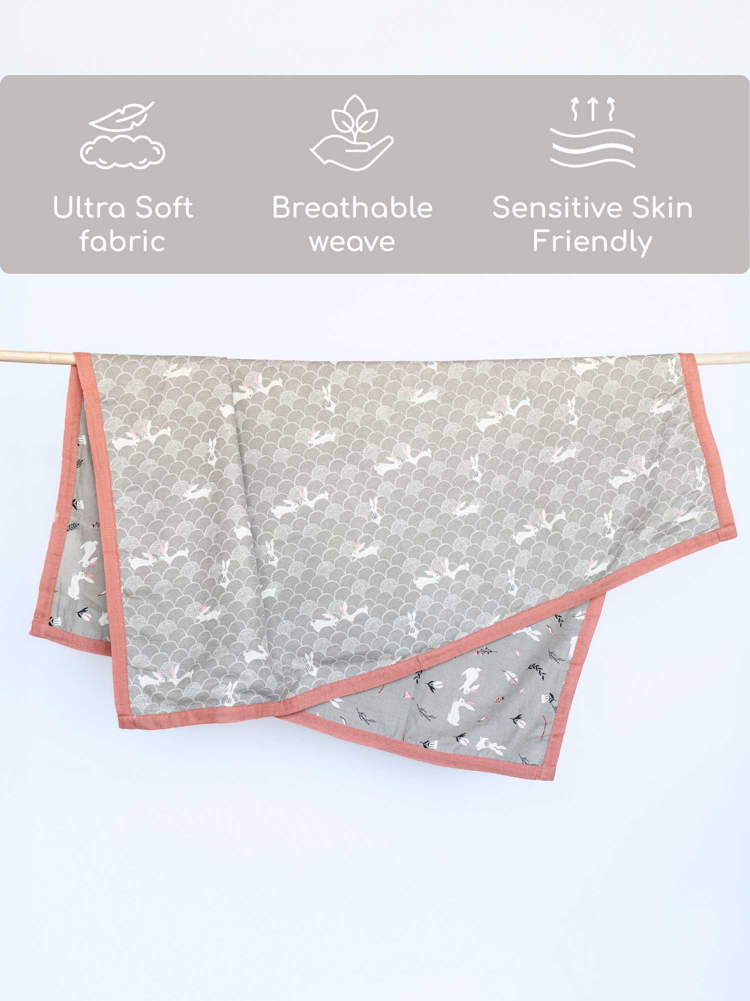 bamboo blanket & swaddle set