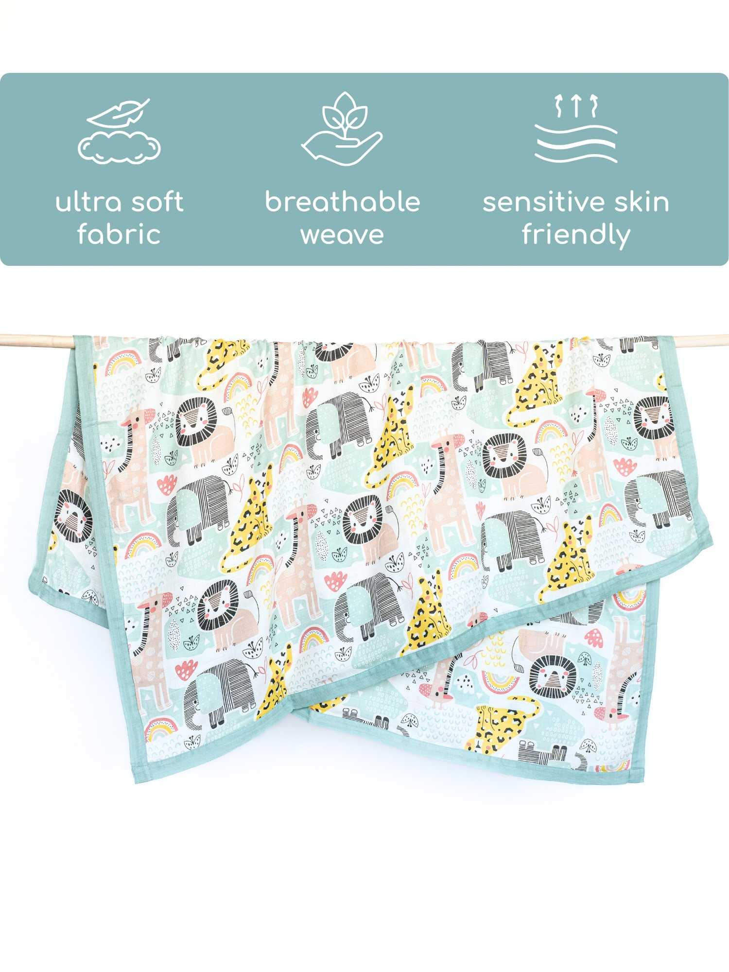 bamboo blanket & swaddle set