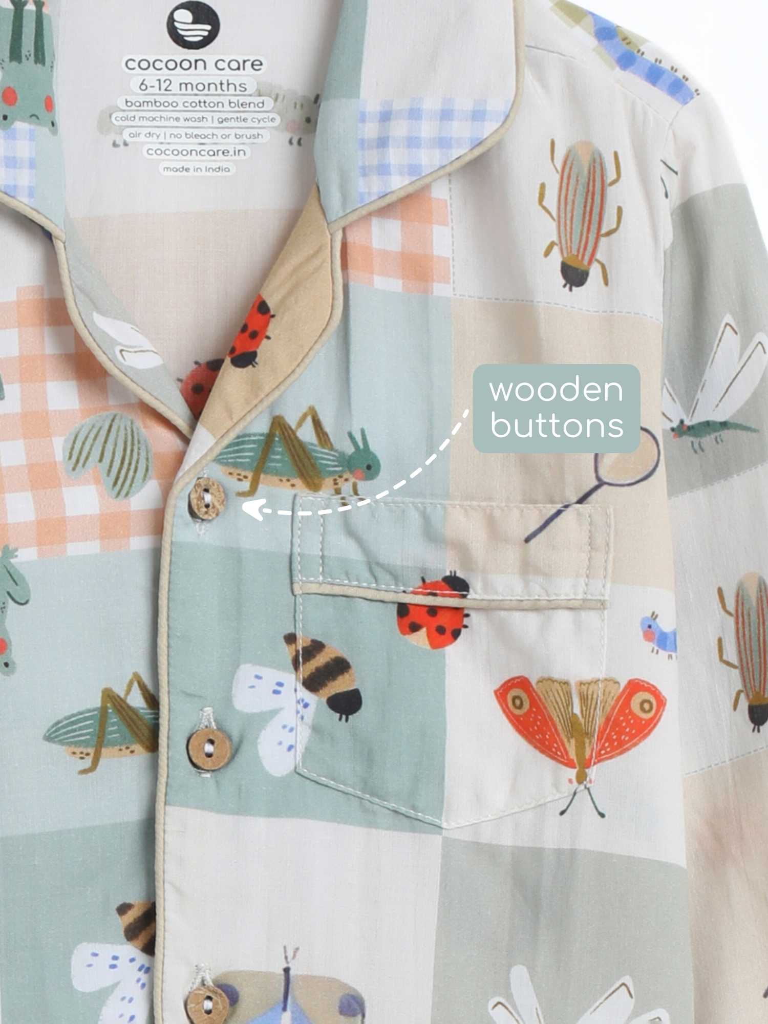 bamboo cambric nightsuit set