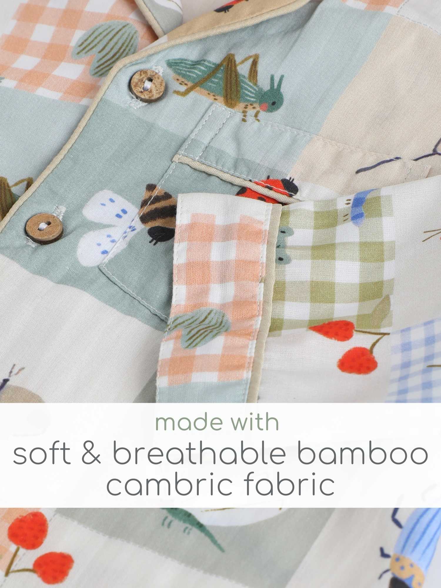 bamboo cambric nightsuit set