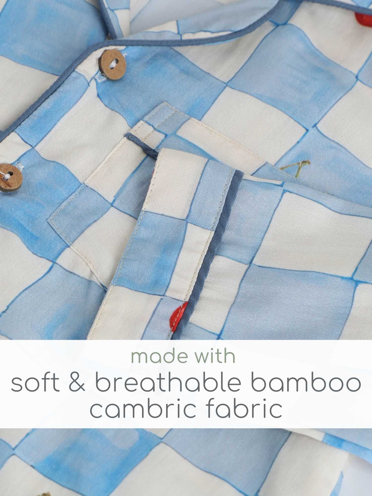 bamboo cambric nightsuit set