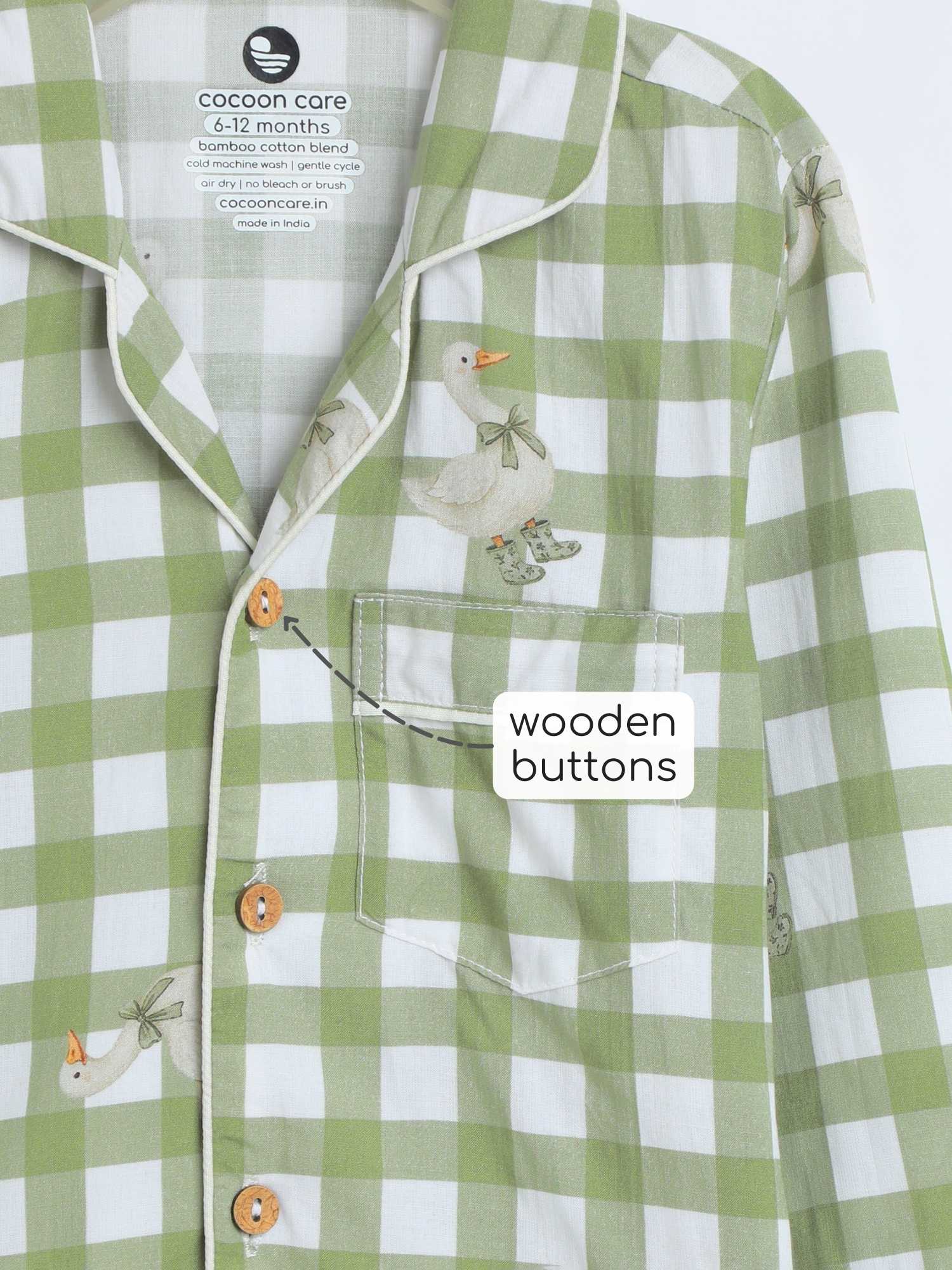 bamboo cambric nightsuit set