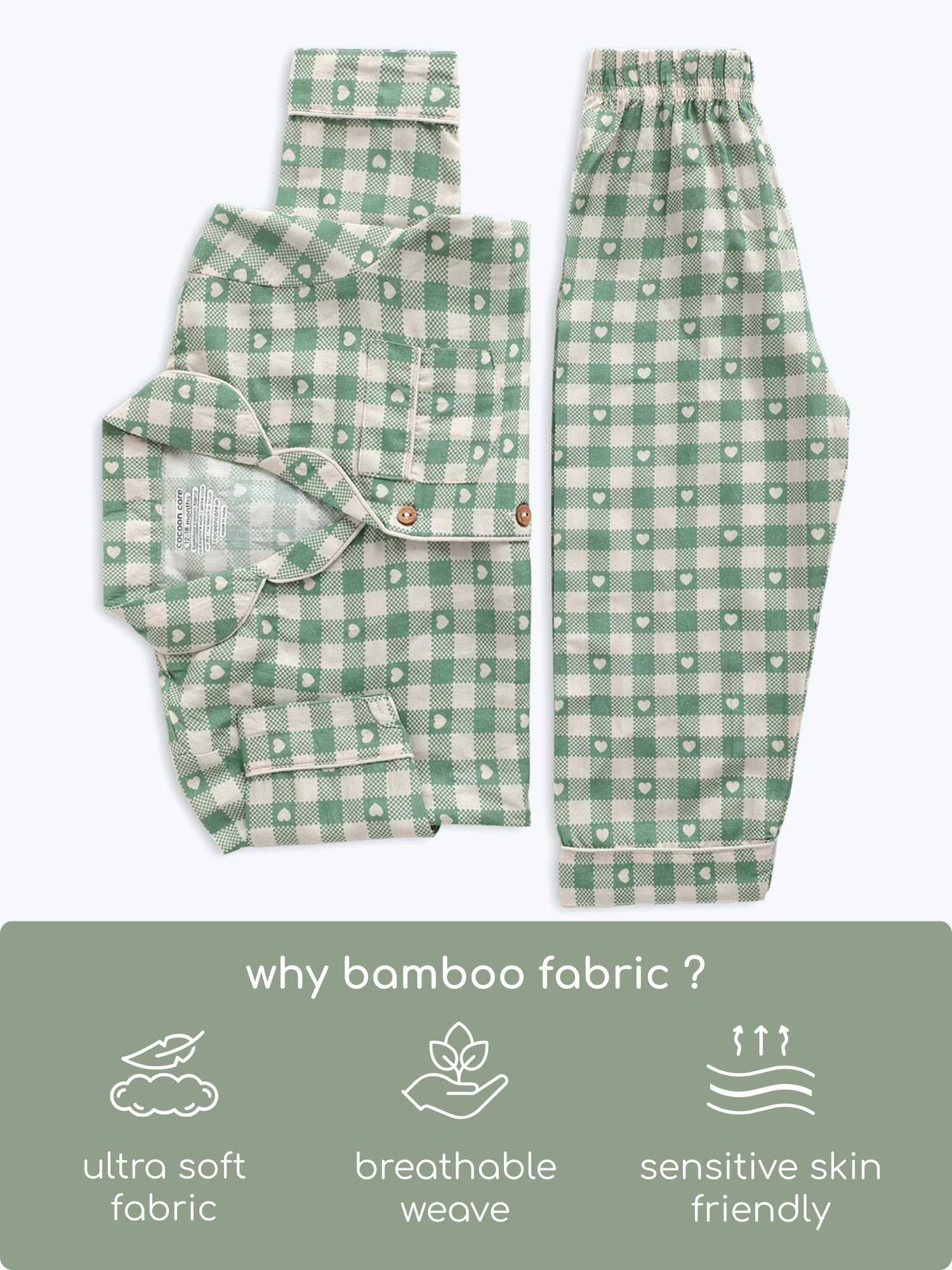 bamboo cambric nightsuit set