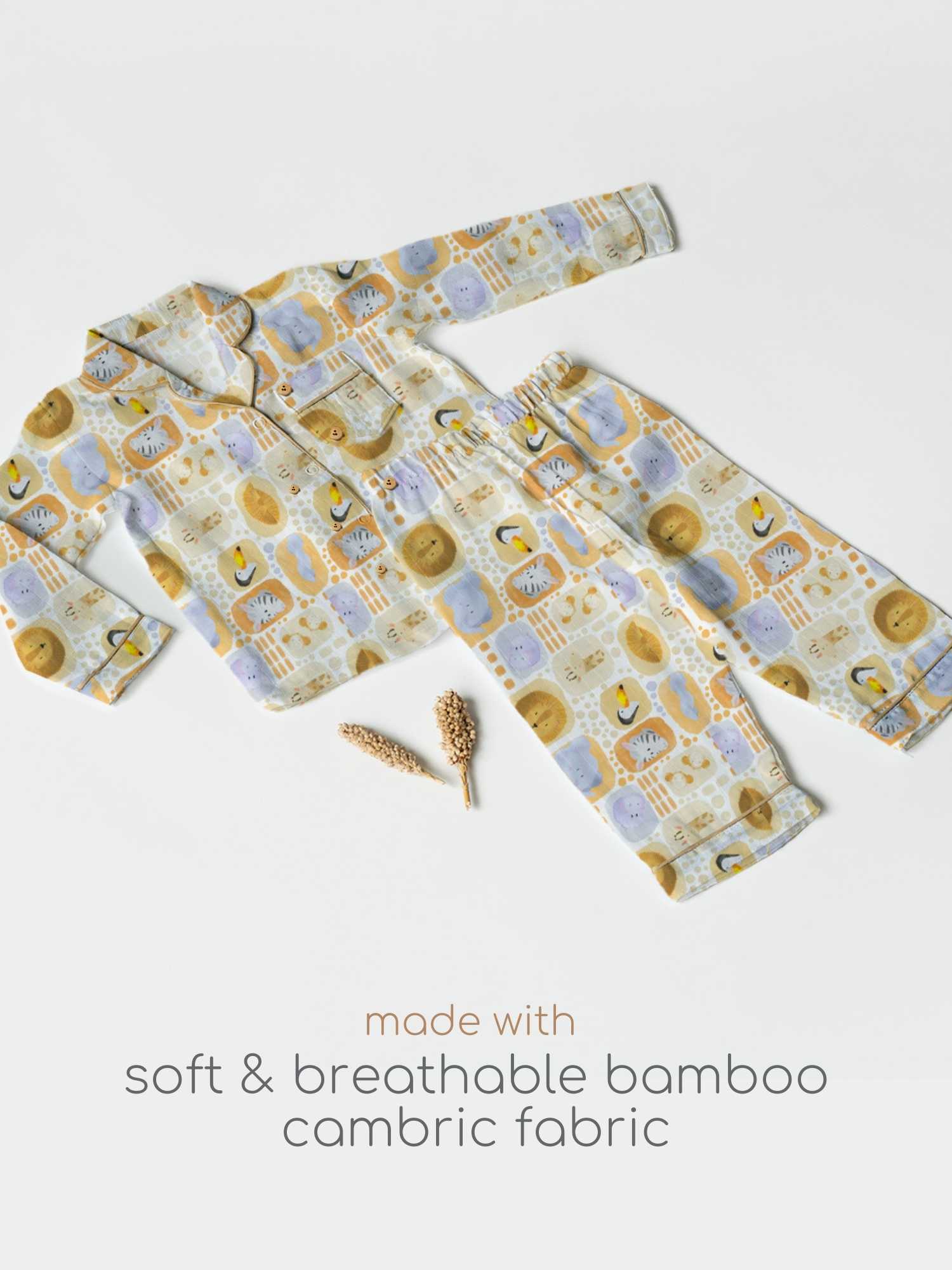 bamboo cambric nightsuit set