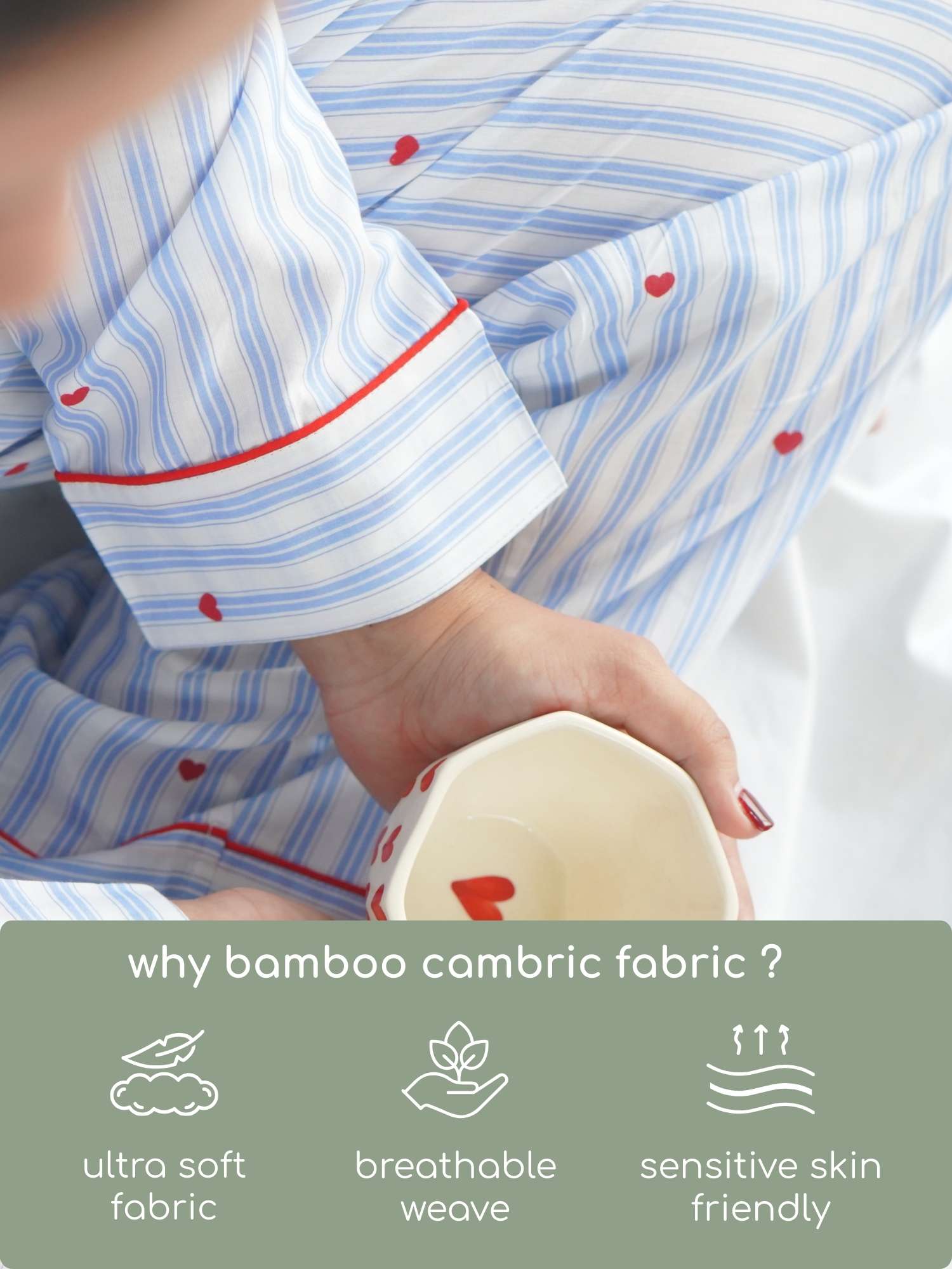 bamboo cambric nightsuit set