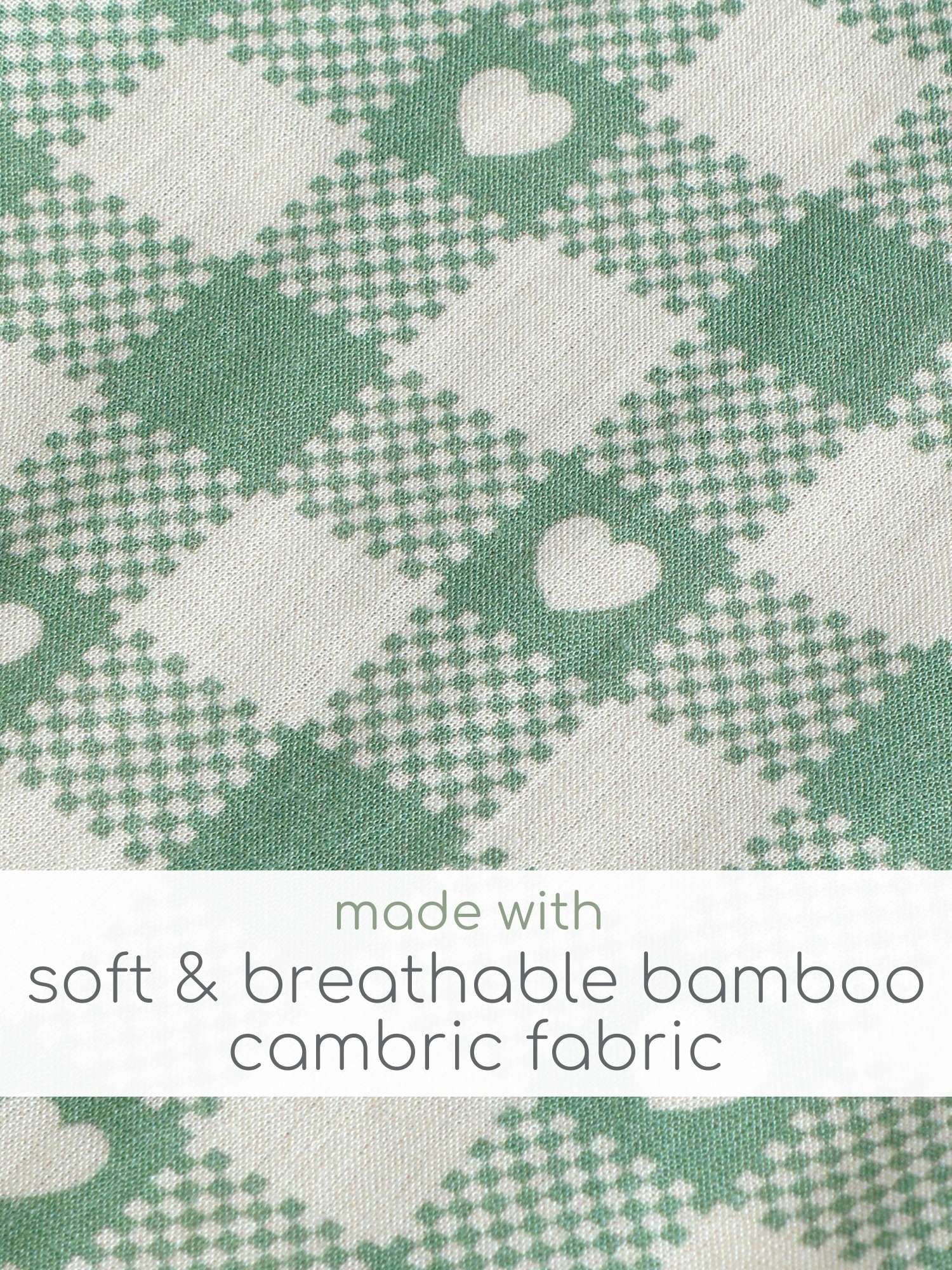 bamboo cambric nightsuit set - valentine edit