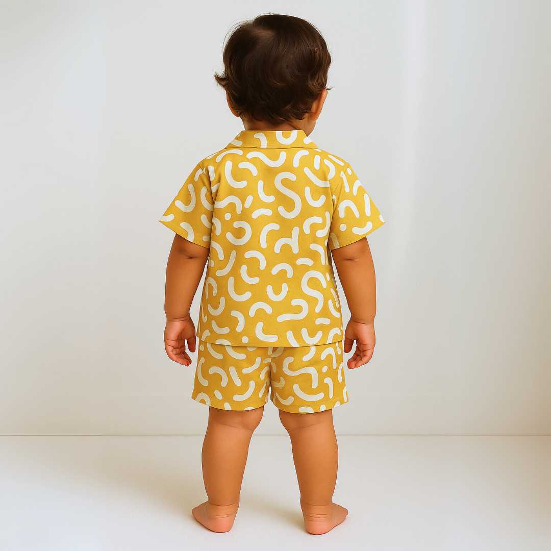 bamboo cambric shirt shorts set