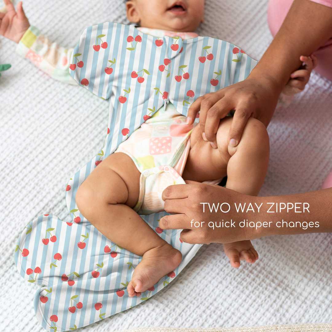 bamboo hands up swaddle pod for baby - prints