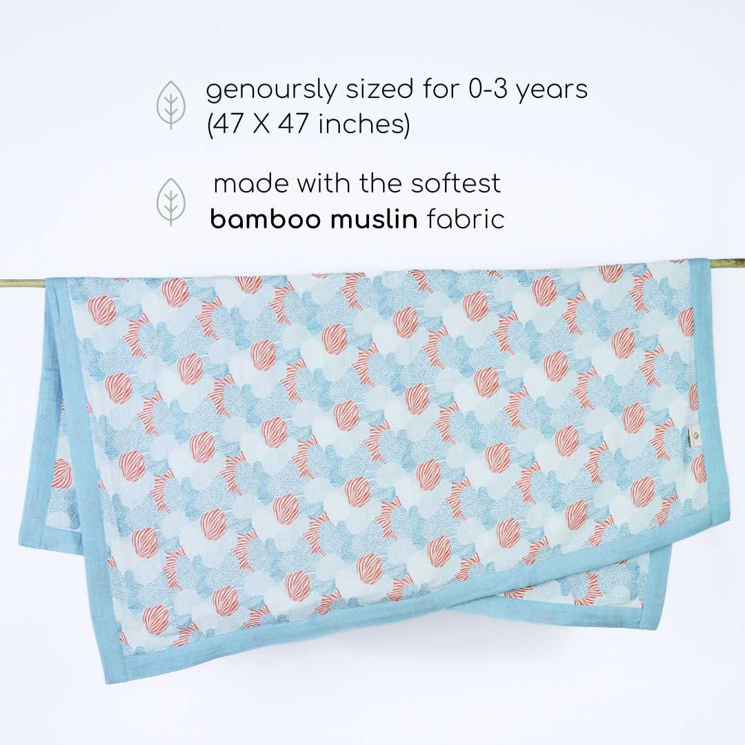 bamboo blanket & swaddle set