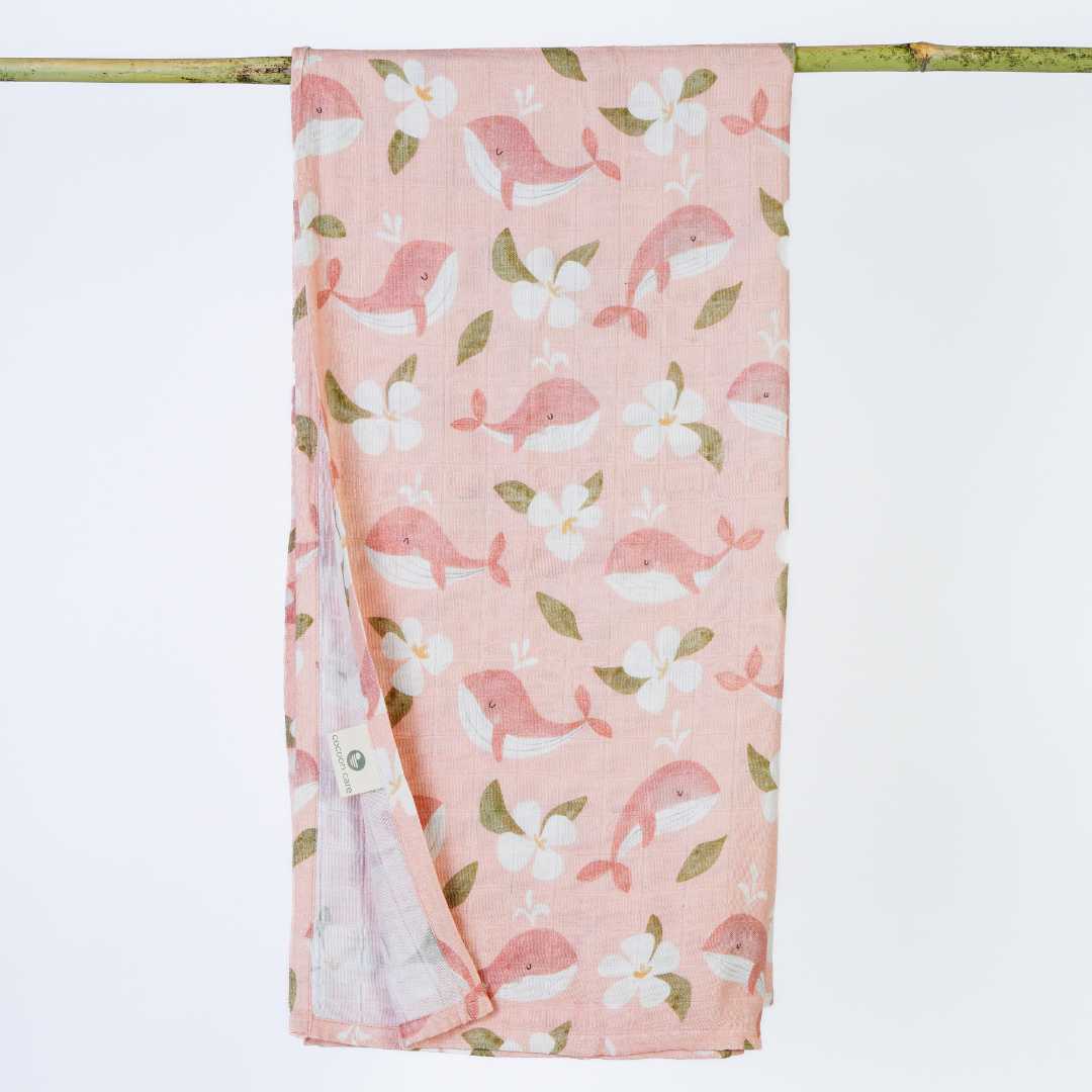 bamboo muslin swaddle - by the sea