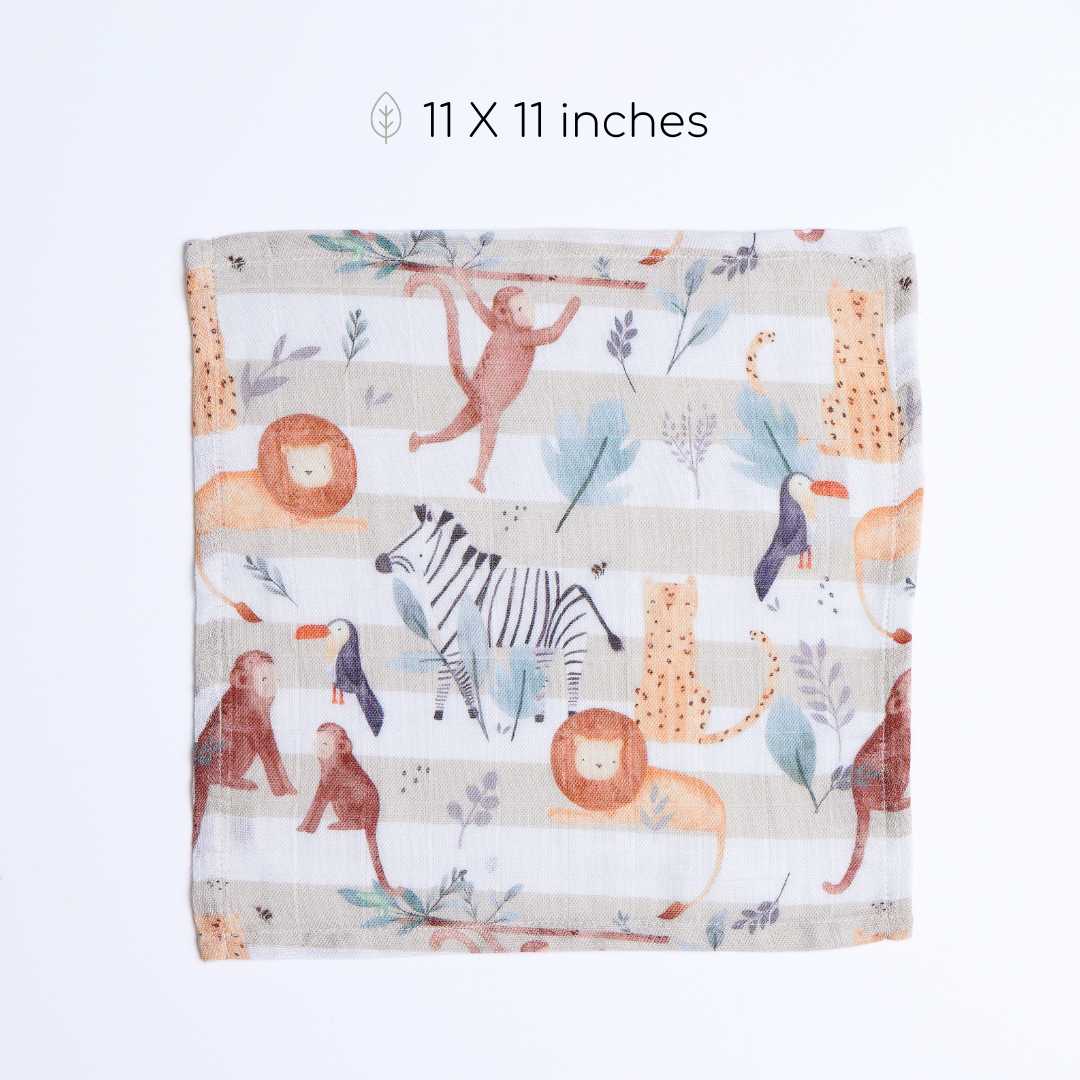 bamboo muslin wash cloth - into the wild
